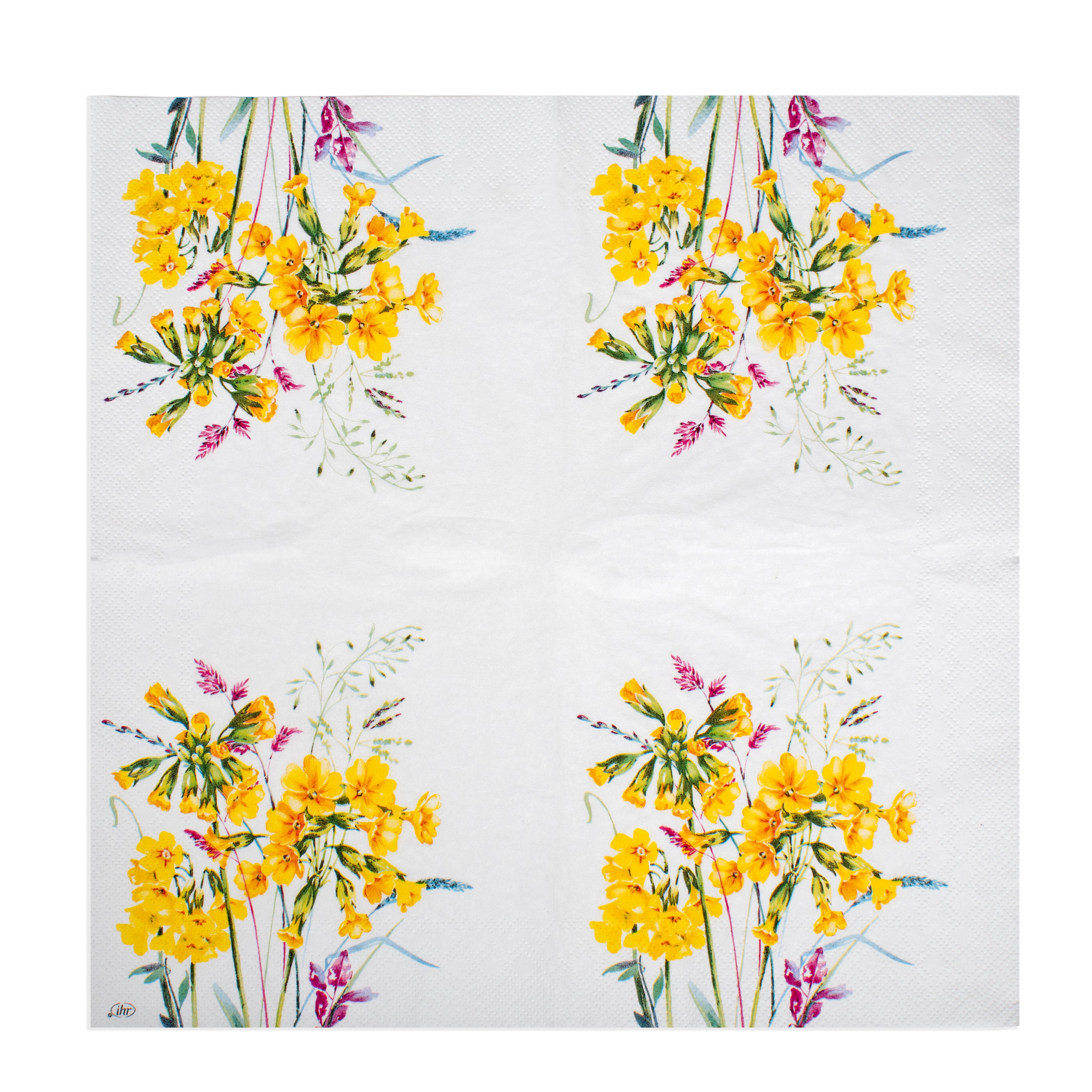 Decoupage Napkin Floral Whisper 13 X 13inch 3PLY 1pc