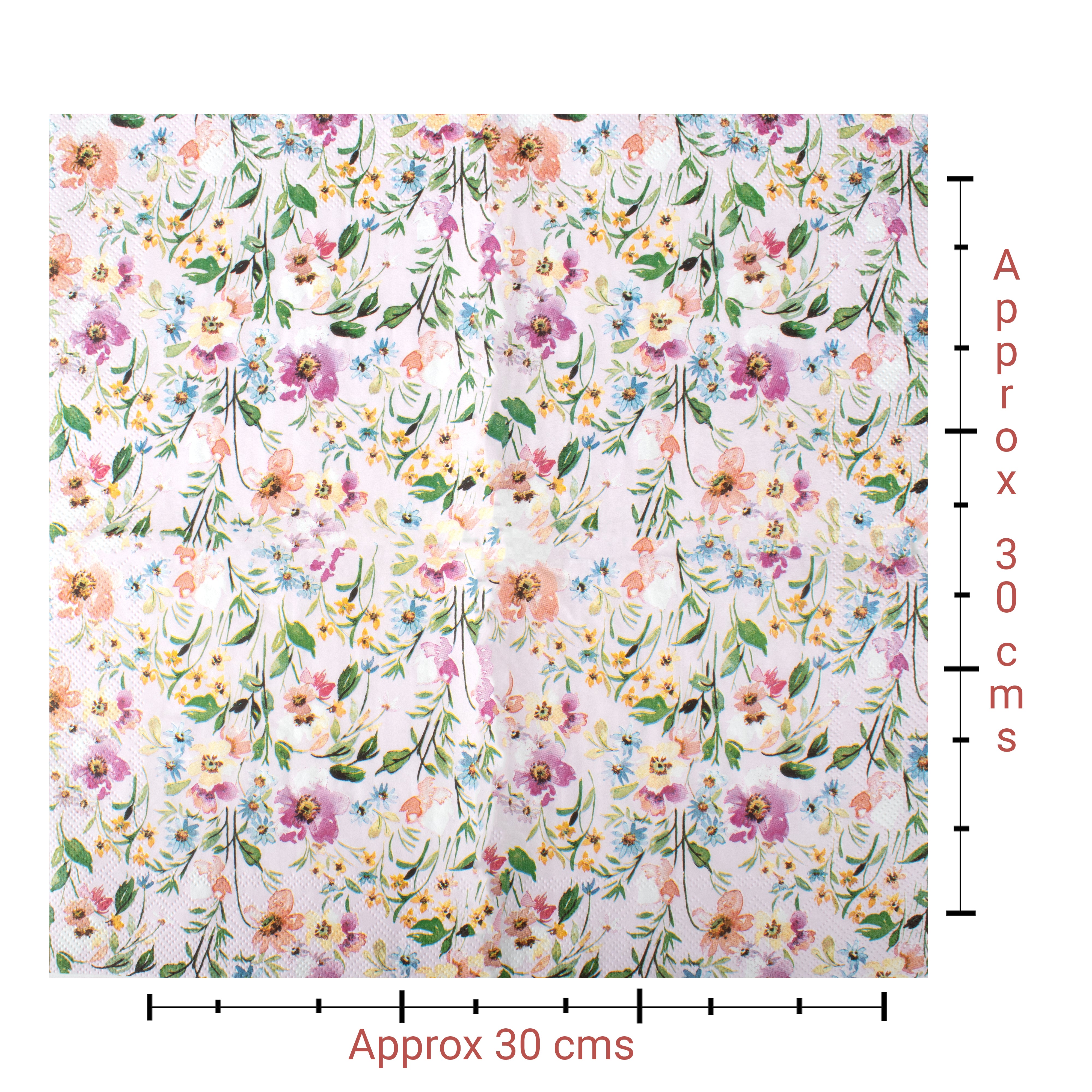 Decoupage Napkin Delightful Bloom - Pink 13 X 13inch 3PLY 1pc