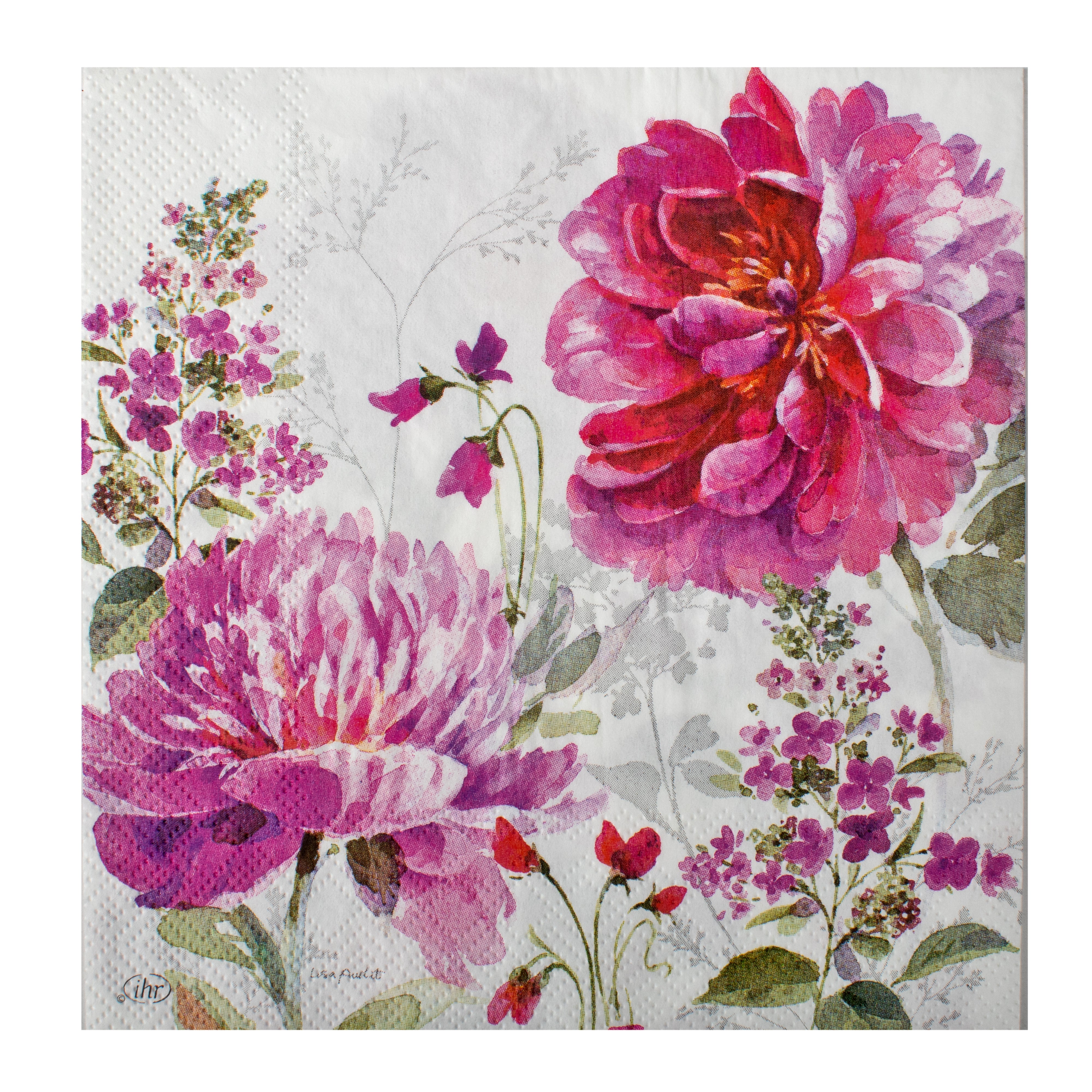 Decoupage Napkin Misty Wildflower 13 X 13inch 3PLY 1pc
