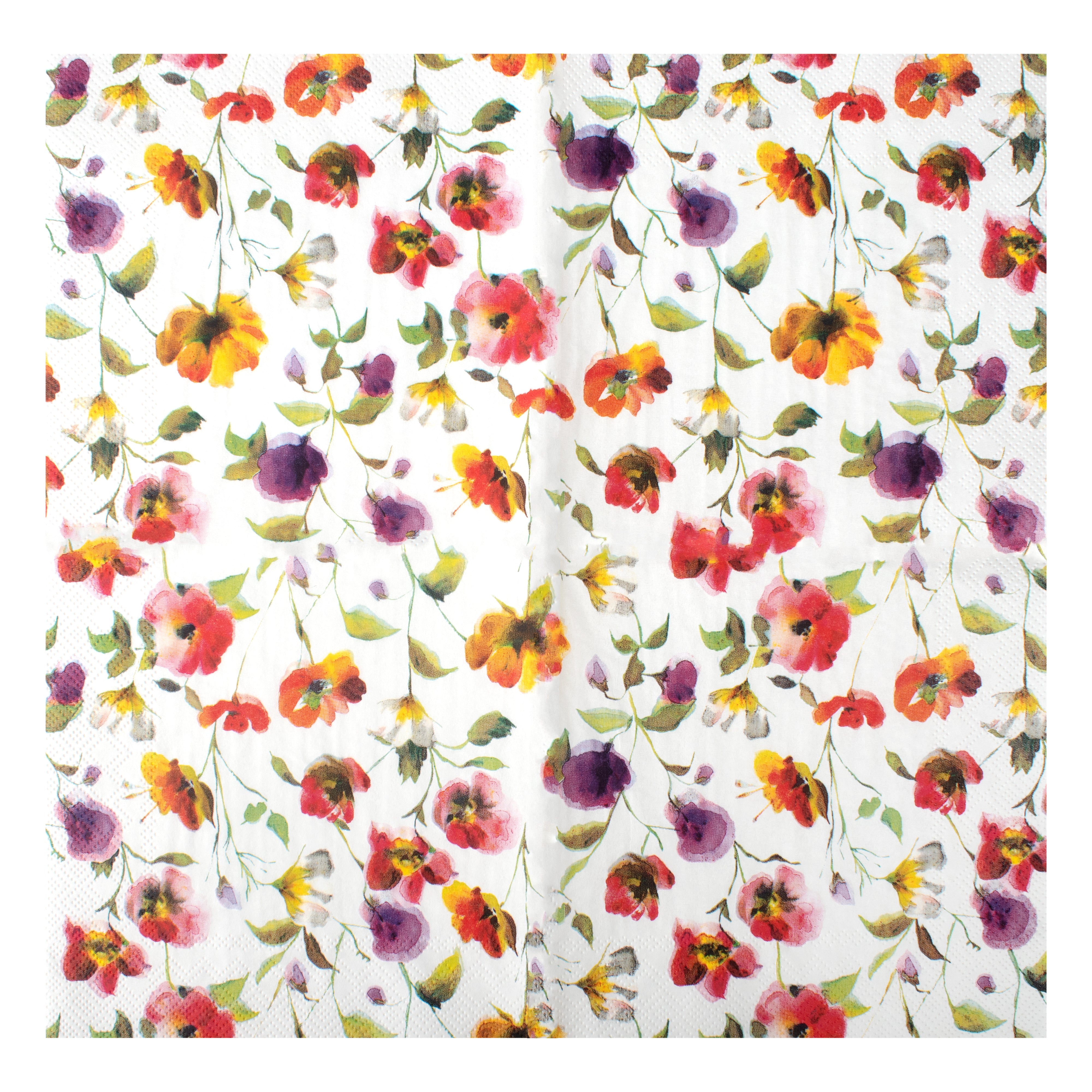 Decoupage Napkin Joyful Blooms 13 X 13inch 3PLY 1pc