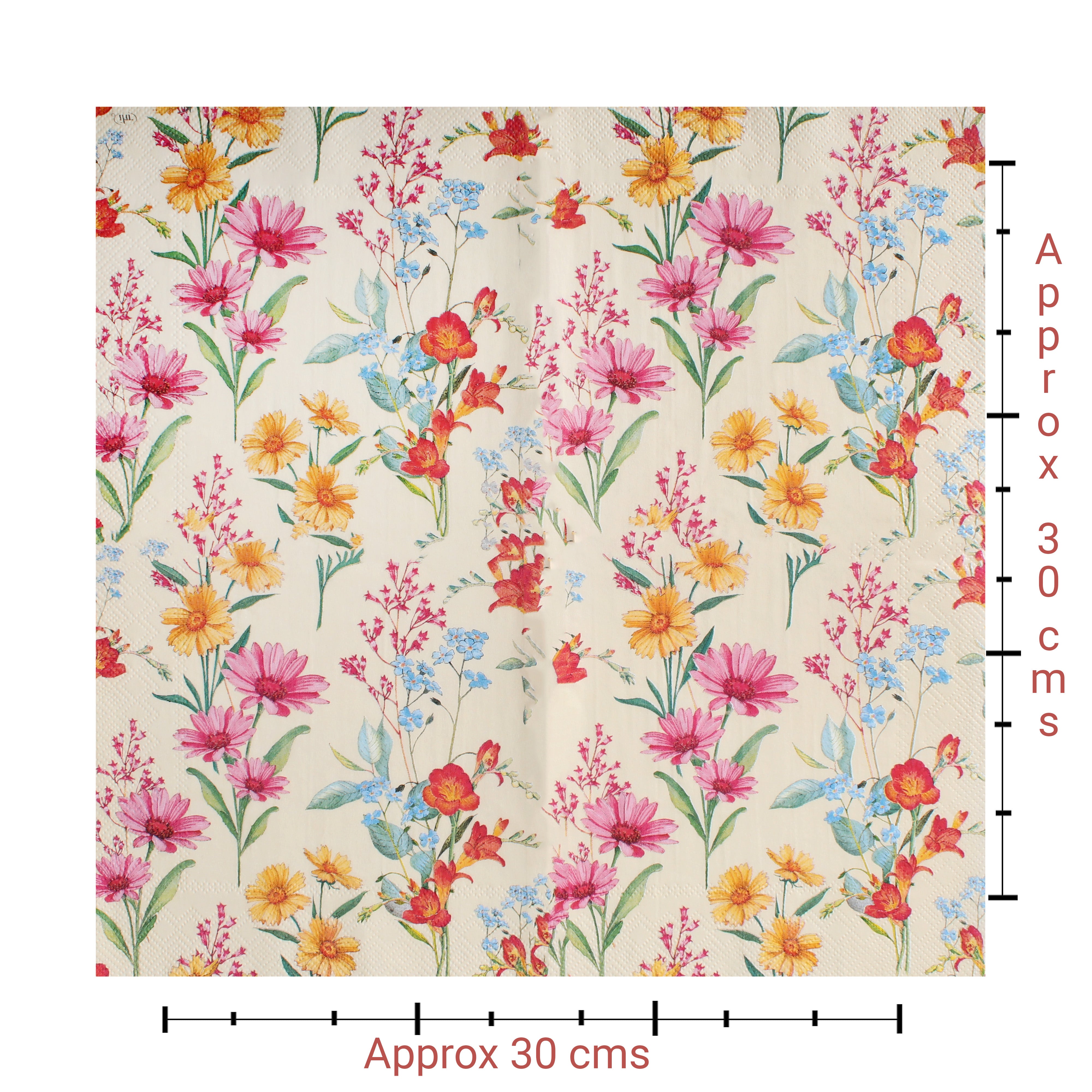 Decoupage Napkin Daisy Cascade 44 X 13inch 3PLY 1pc