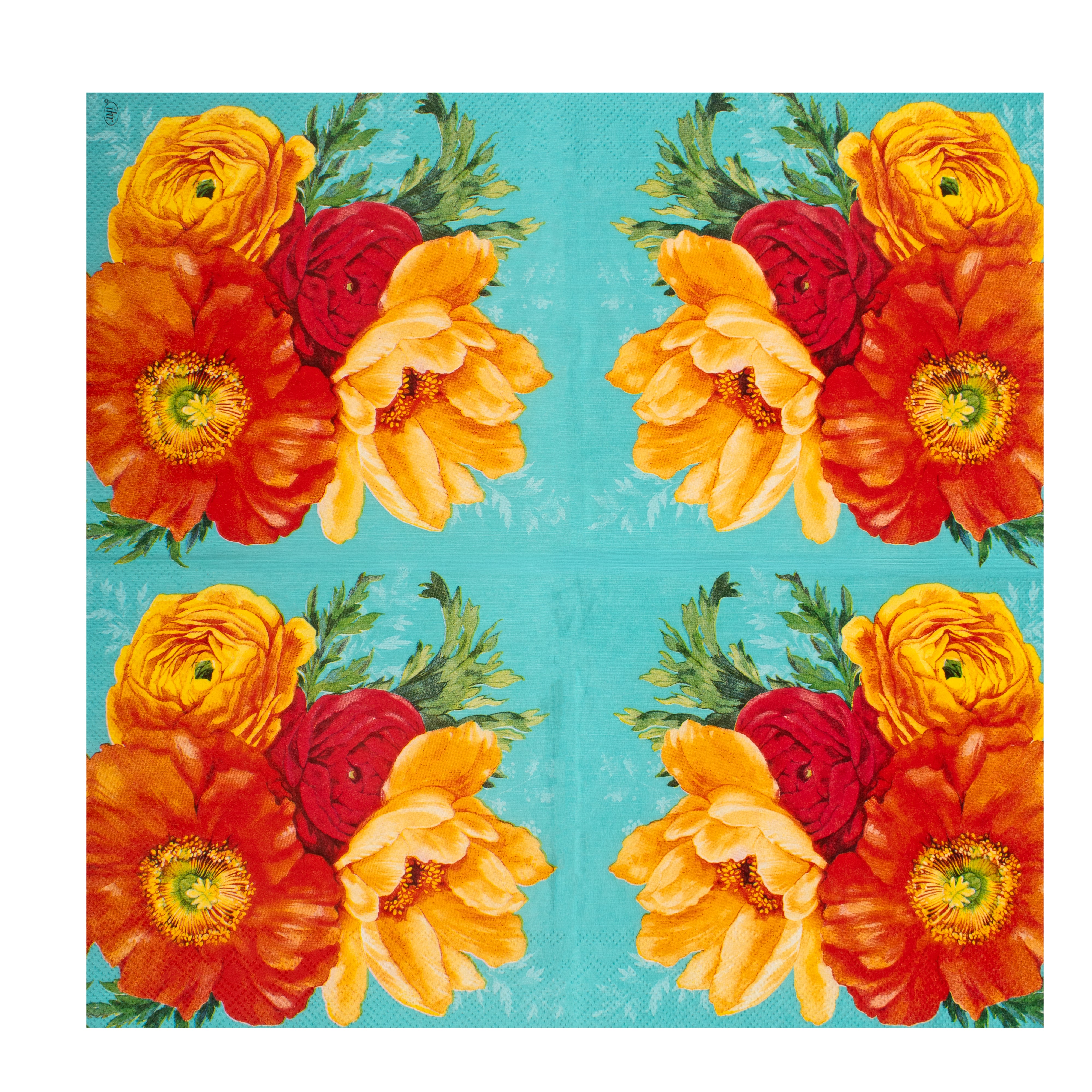 Decoupage Napkin Peony Beauty 13 X 13inch 3PLY 1pc