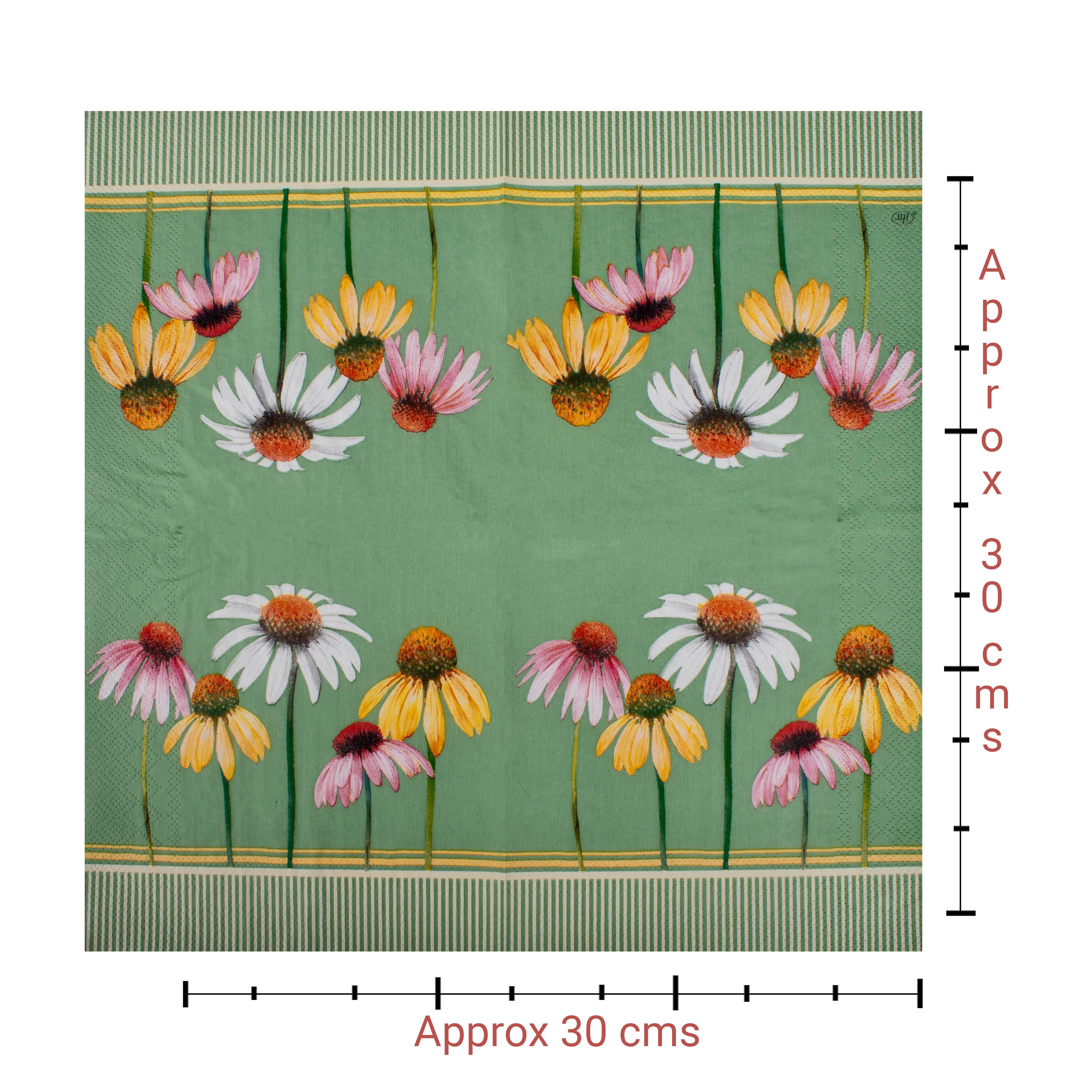 Decoupage Napkin Coneflower Blossom 13 X 13inch 3PLY 1pc