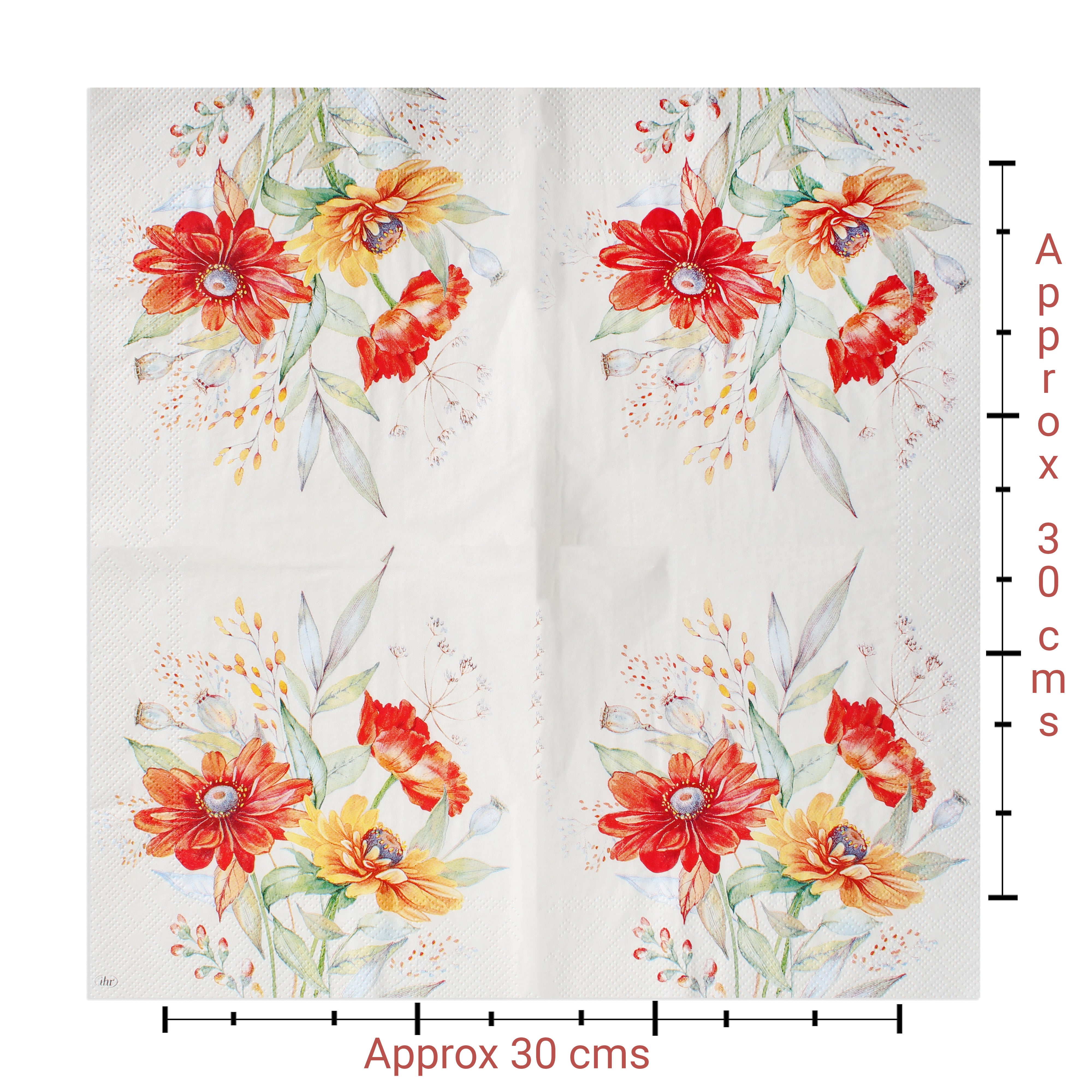 Decoupage Napkin Sunshine Flora 55 X 13inch 3PLY 1pc