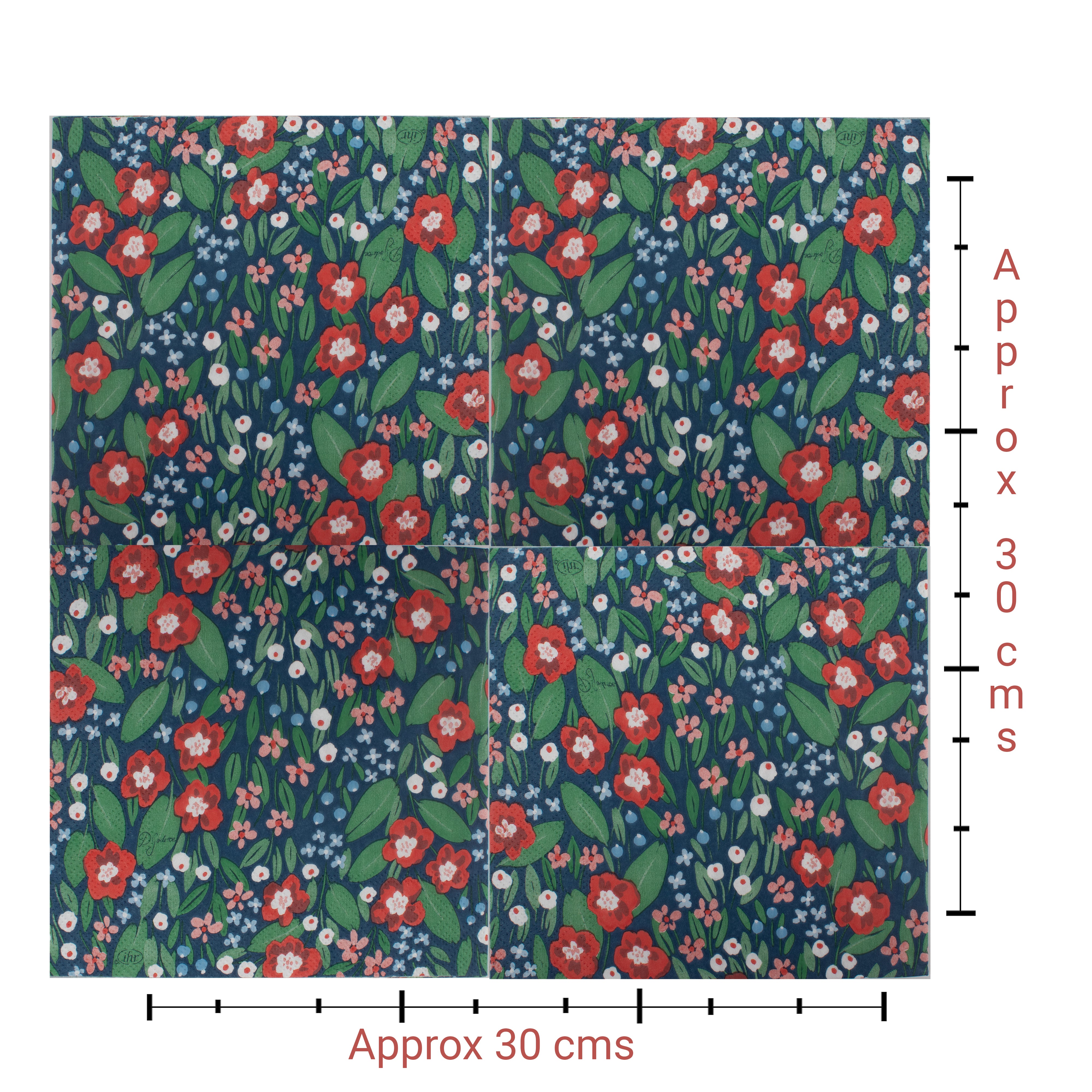 Decoupage Napkin Floral Adventure 13 X 13inch 3PLY 1pc