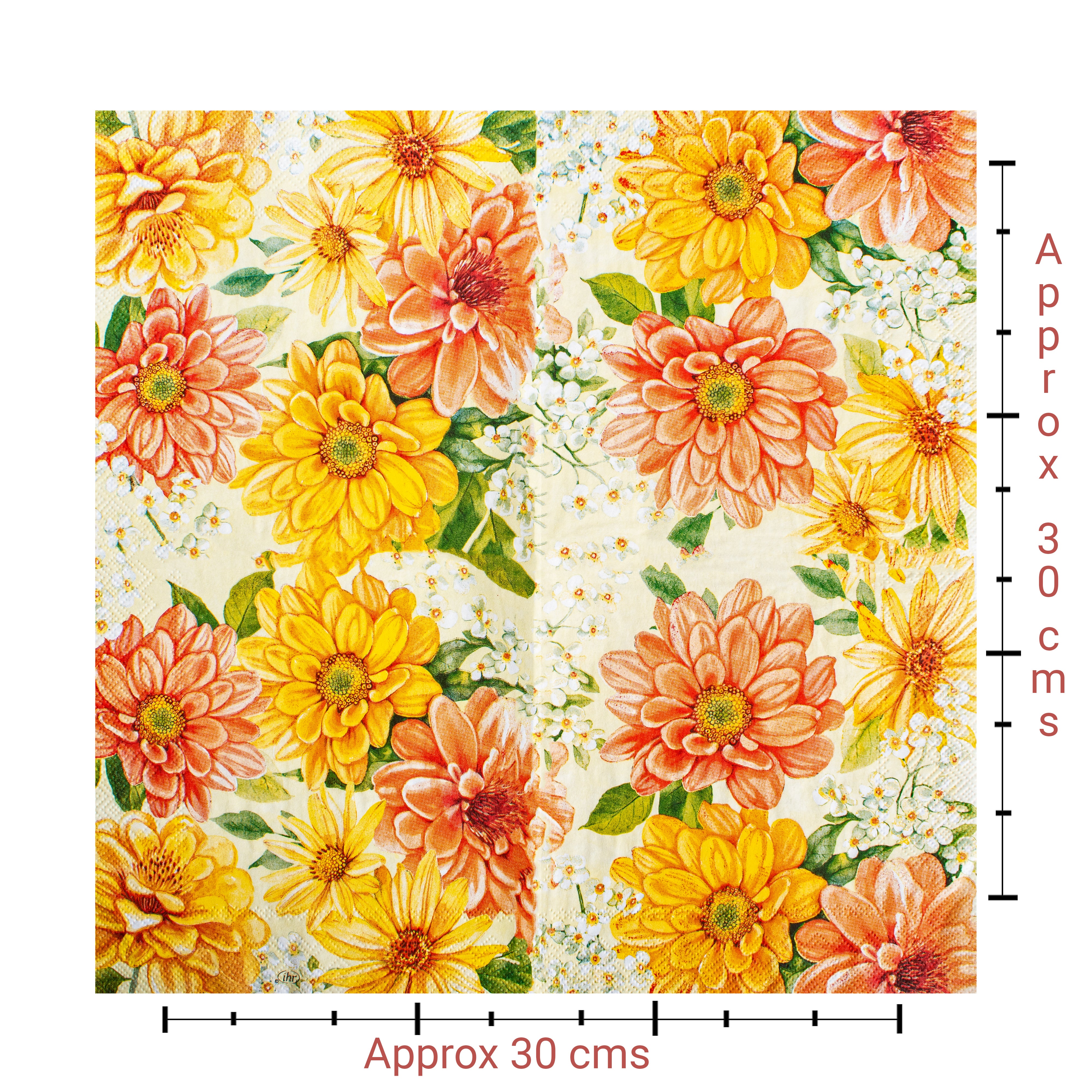 Decoupage Napkin Wild Daisy 66 X 13inch 3PLY 1pc