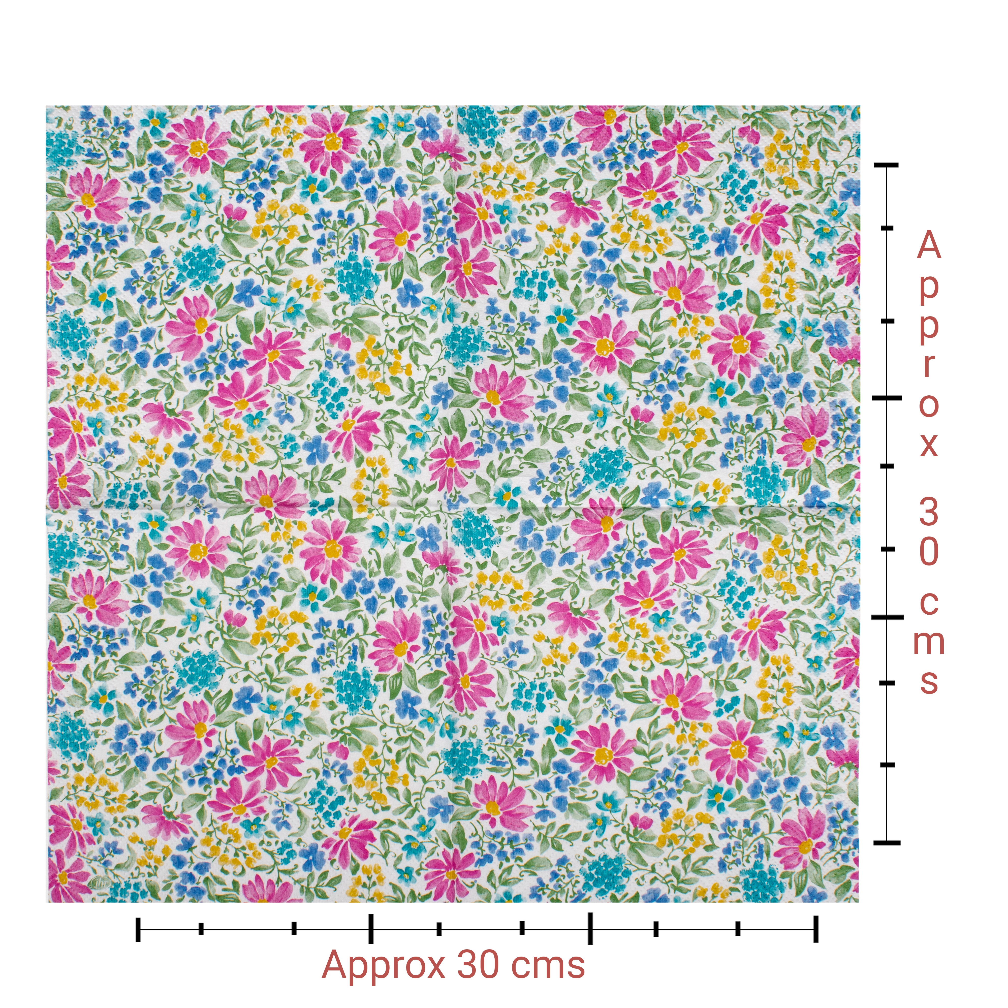 Decoupage Napkin Petal Pop 13 X 13inch 3PLY 1pc