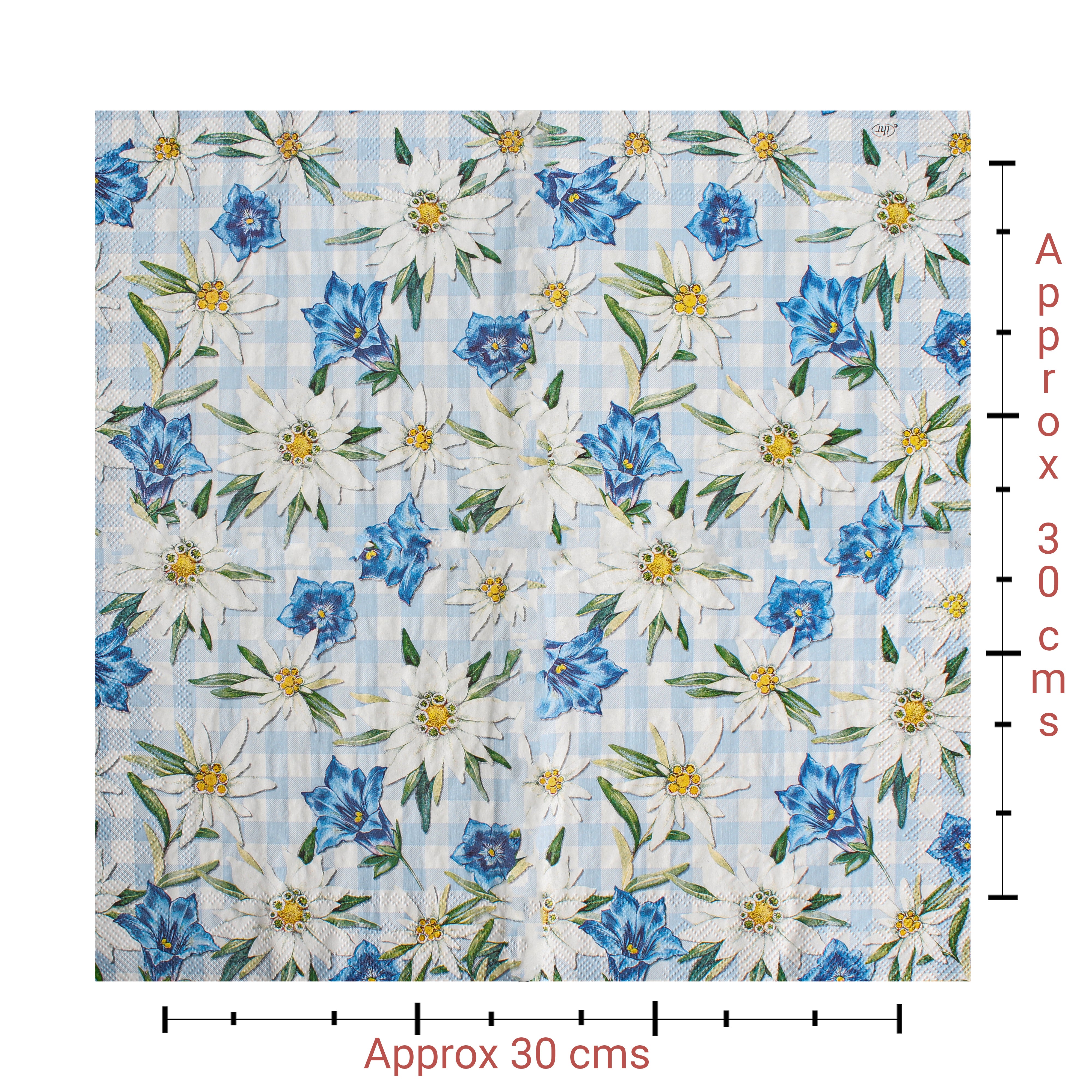 Decoupage Napkin Blossom Mist 72 X 13inch 3PLY 1pc