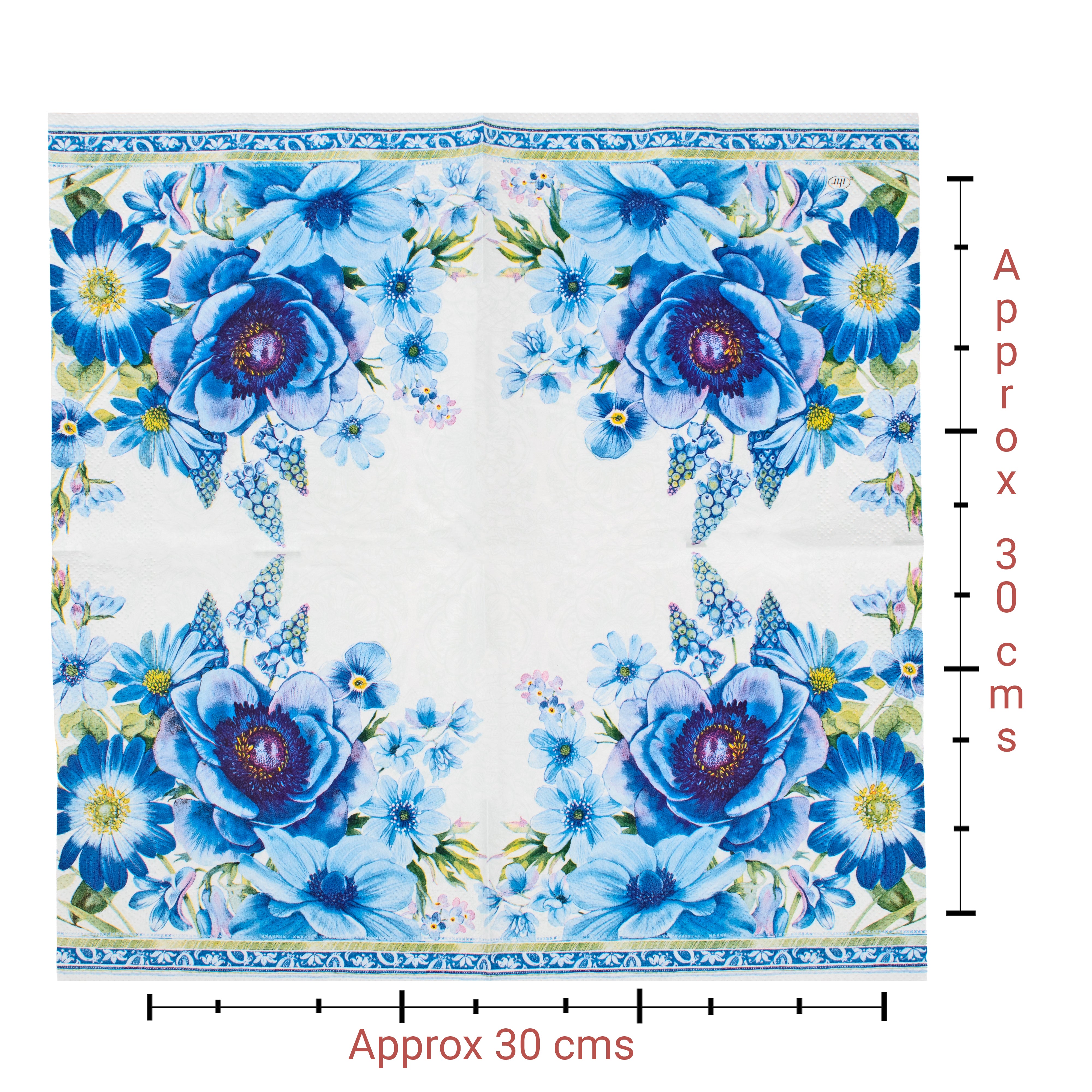 Decoupage Napkin Misty Anemone 13 X 13inch 3PLY 1pc