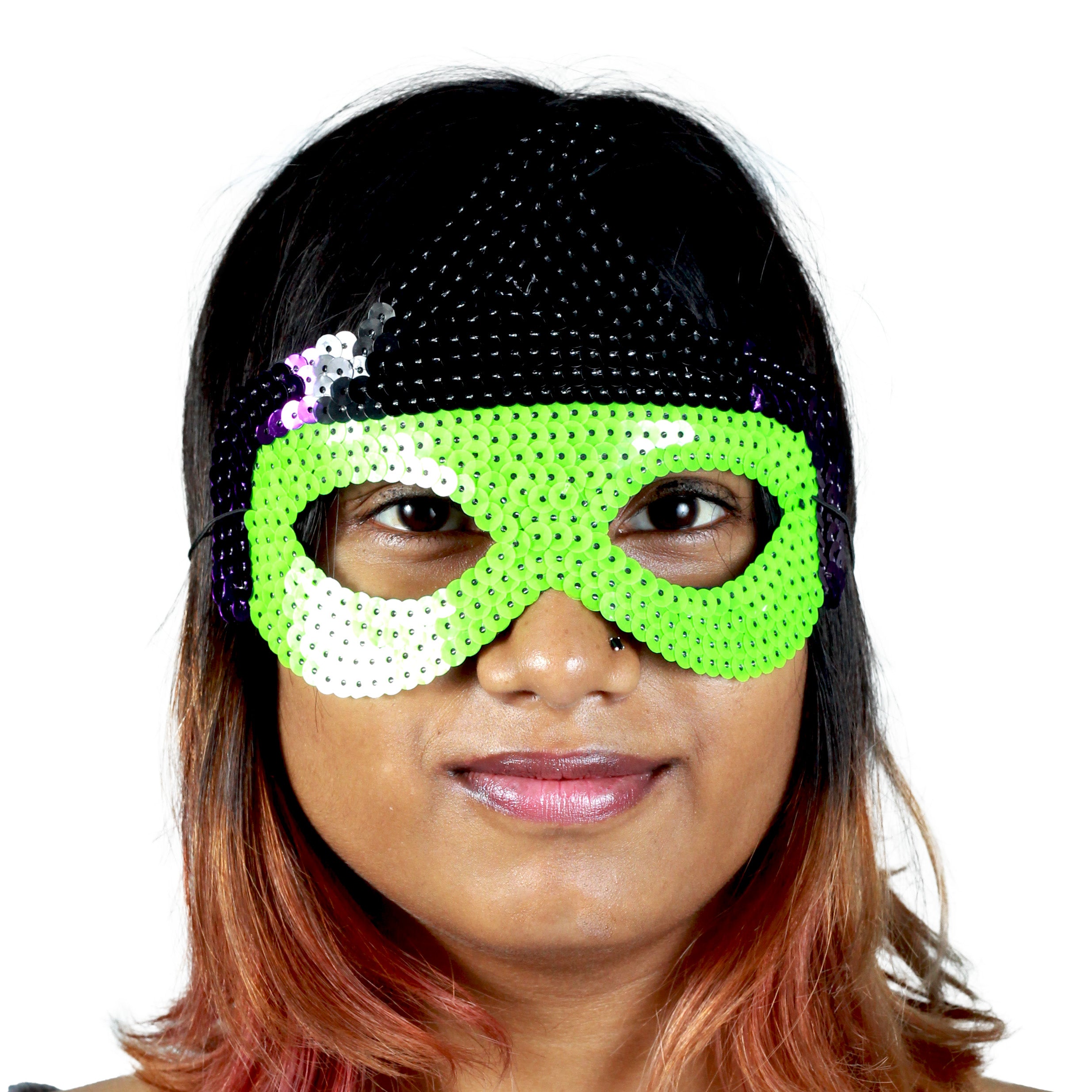 Sequin Eye Mask Kids Assorted 1Pc