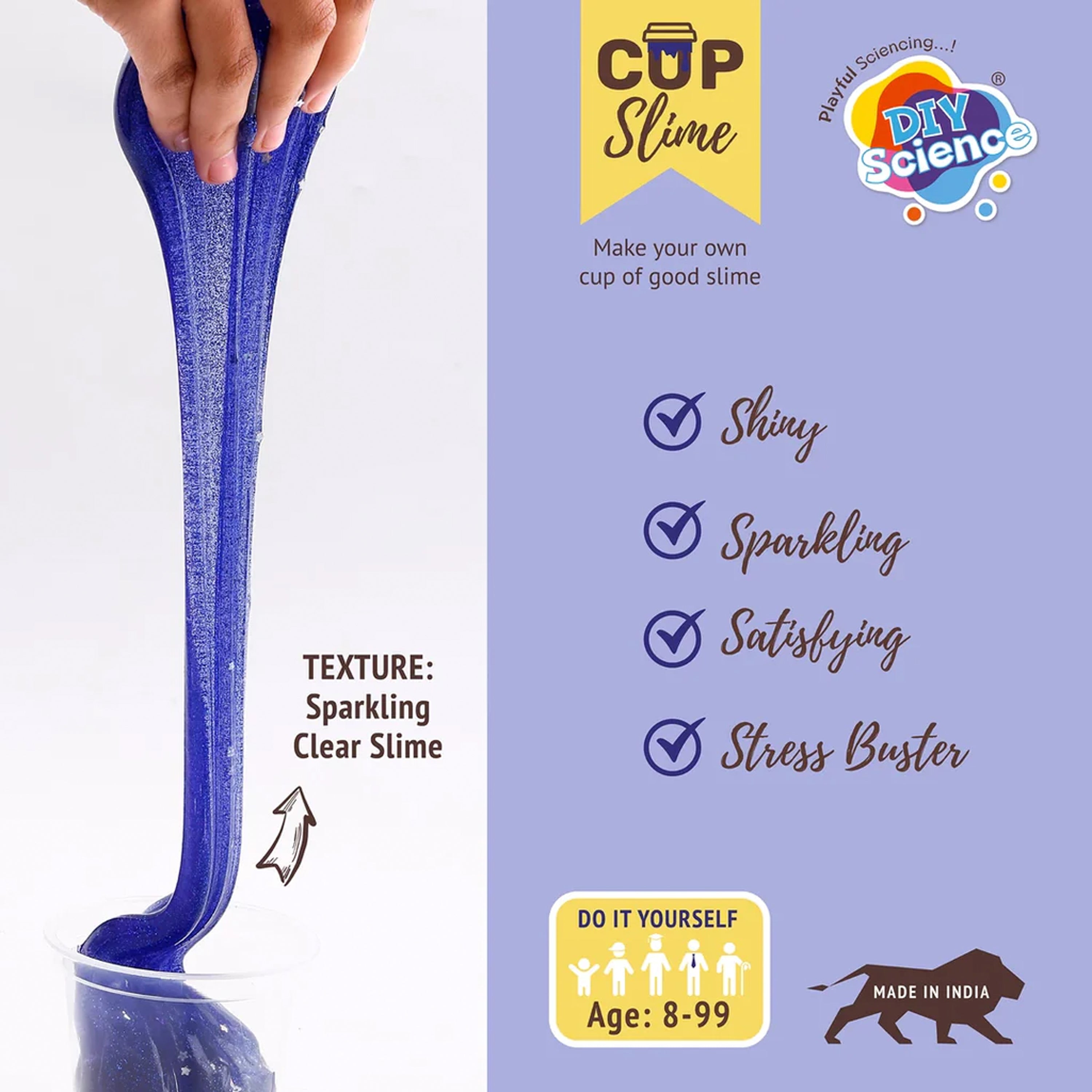 DIY Mix and Make Your Own Blue Galaxy Slime Box