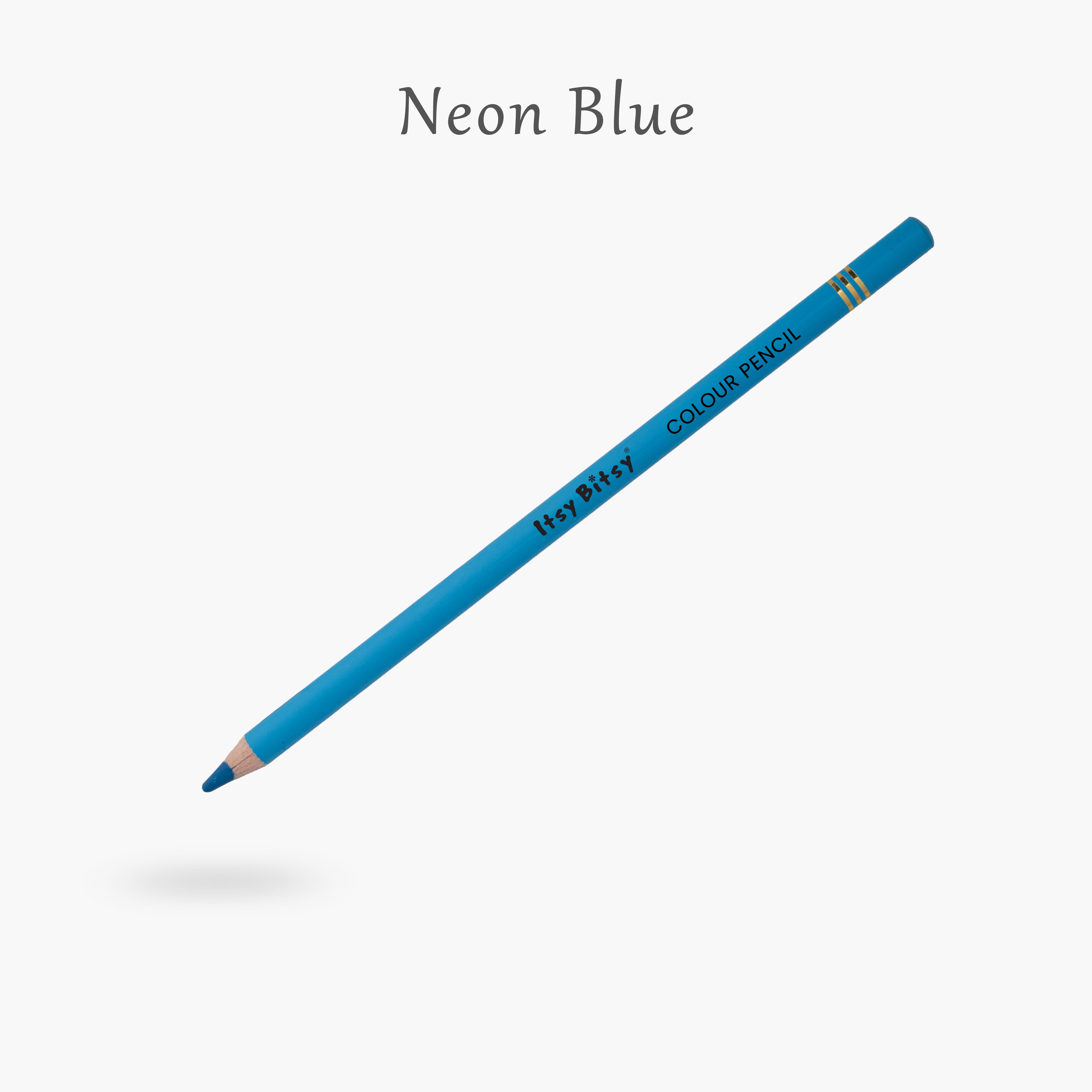 Premium Artist Fluro Colour Pencil 1pc - Neon Blue