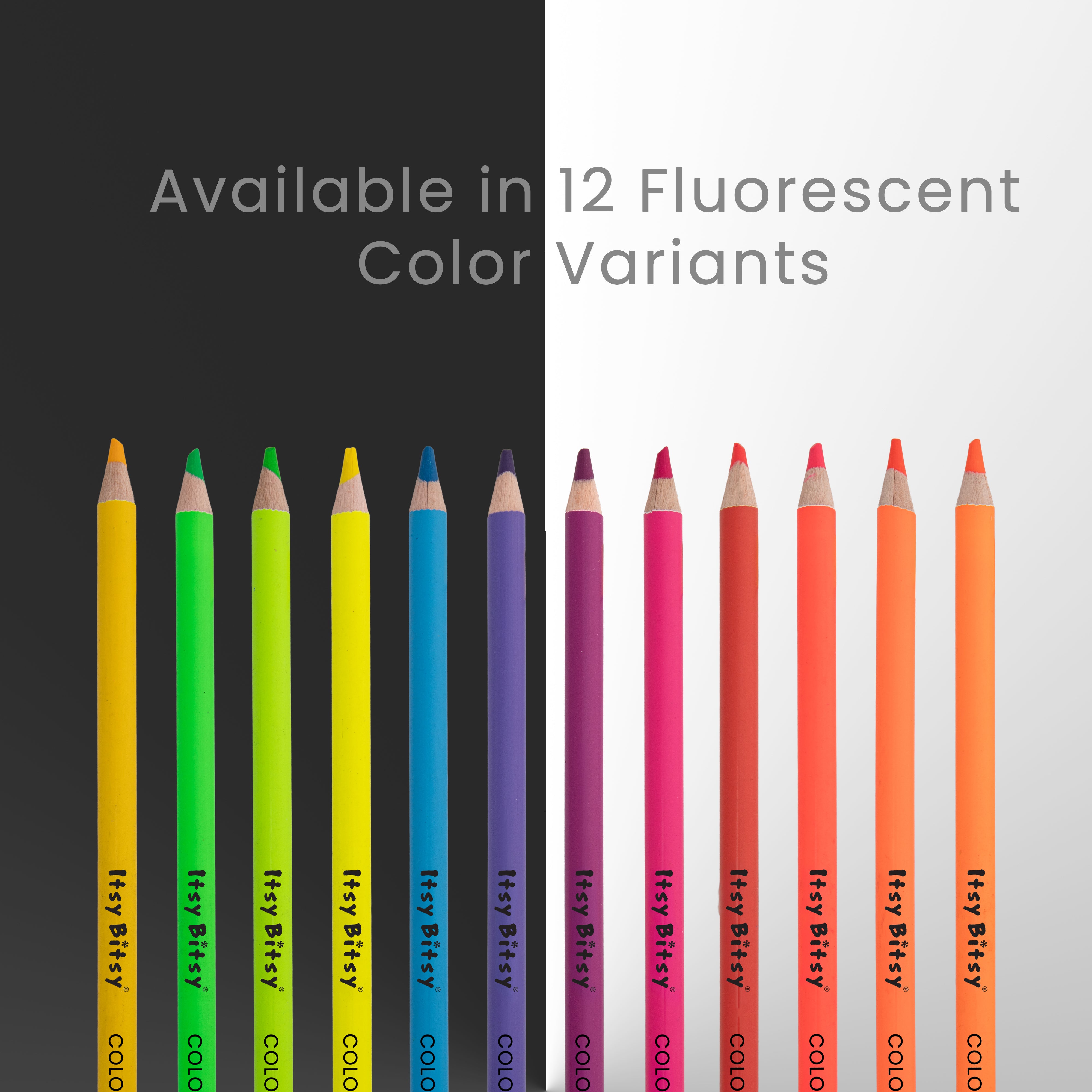 Premium Artist Fluro Colour Pencil 1pc - Neon Blue