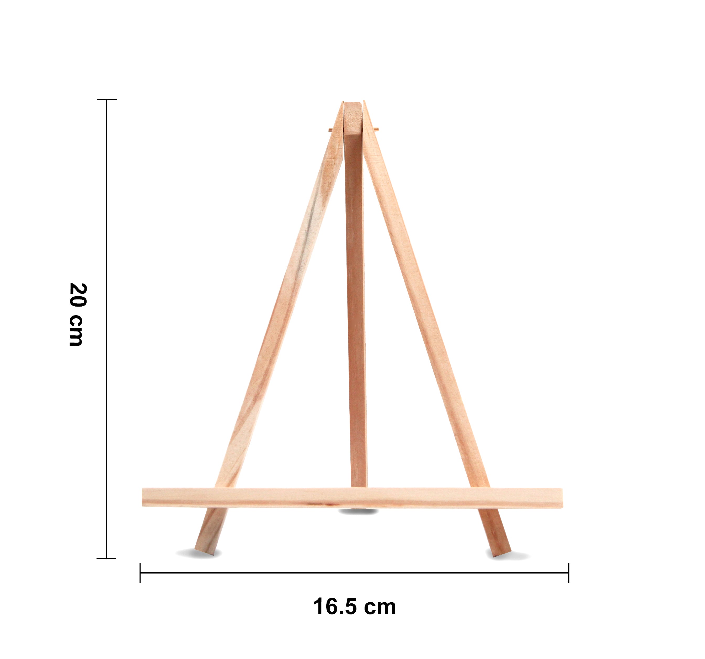 Wooden Mini Easel With Canvas Easel Size 20Cm Canvas Size 15 X 15Cm 1Pc