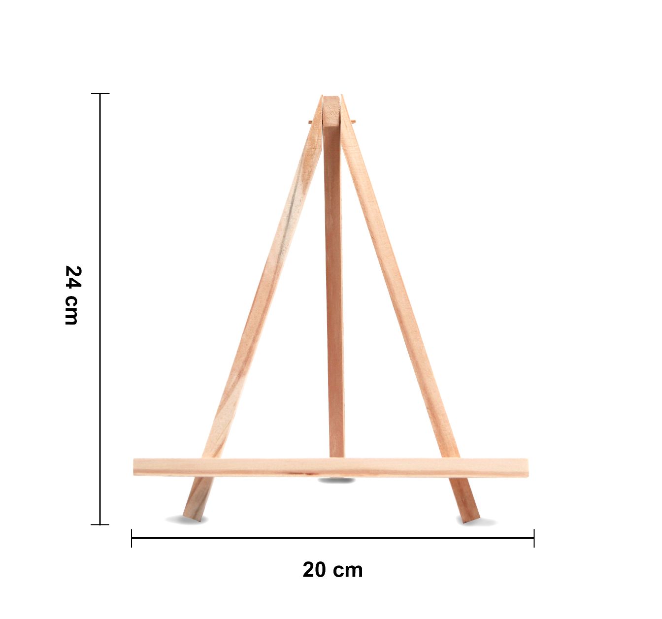 Wooden Mini Easel With Canvas Easel Size 24Cm Canvas Size 20 X 20Cm 1Pc