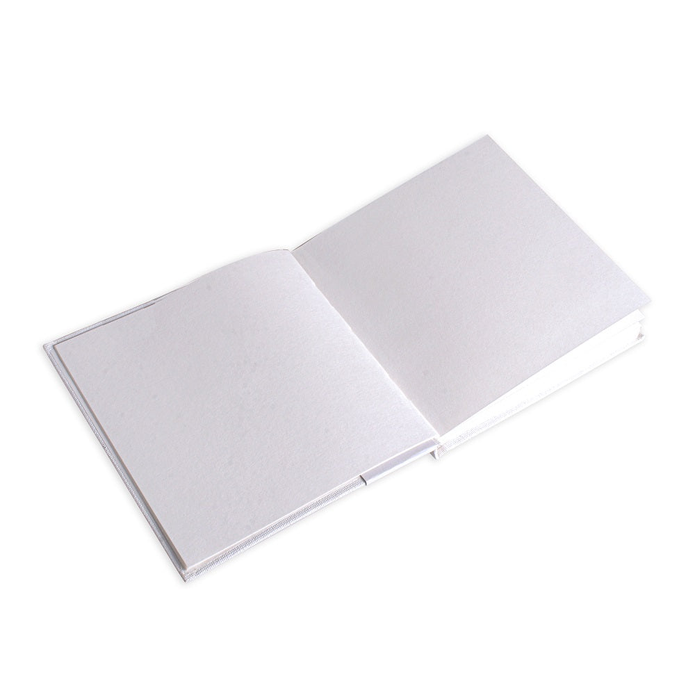 Paintable Canvas Cover Sketch and Draw Book, Hard Cover, 6in x 6in, 150gsm, 50 sheets
