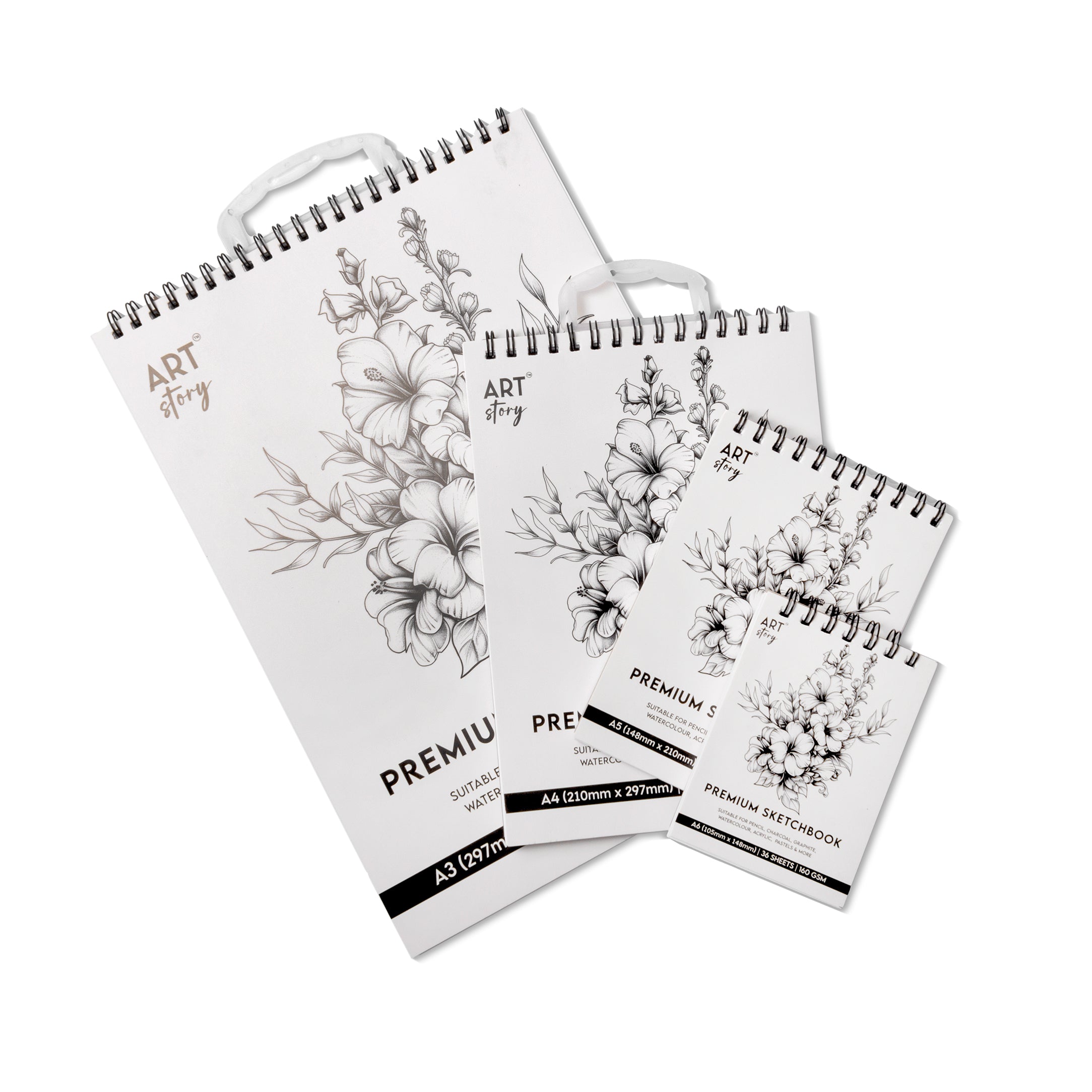 Premium Sketchbook Top Wiro With Hanger A3 160gsm 36 Sheets