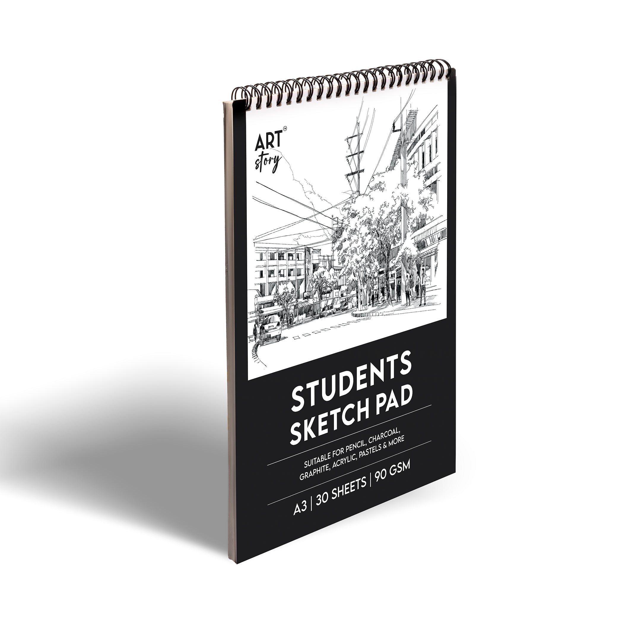 Student Sketchbook Top Wiro With Hanger A3 90gsm 30 Sheets