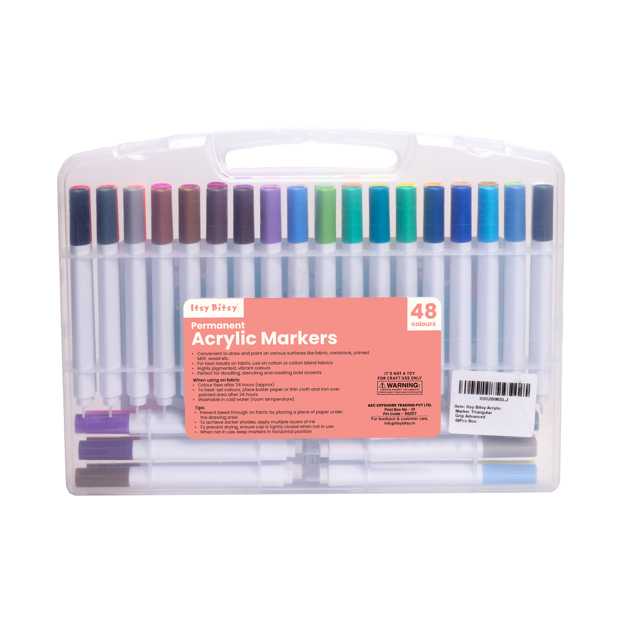 Acrylic Marker Triangular Grip Advanced 48pcs Box