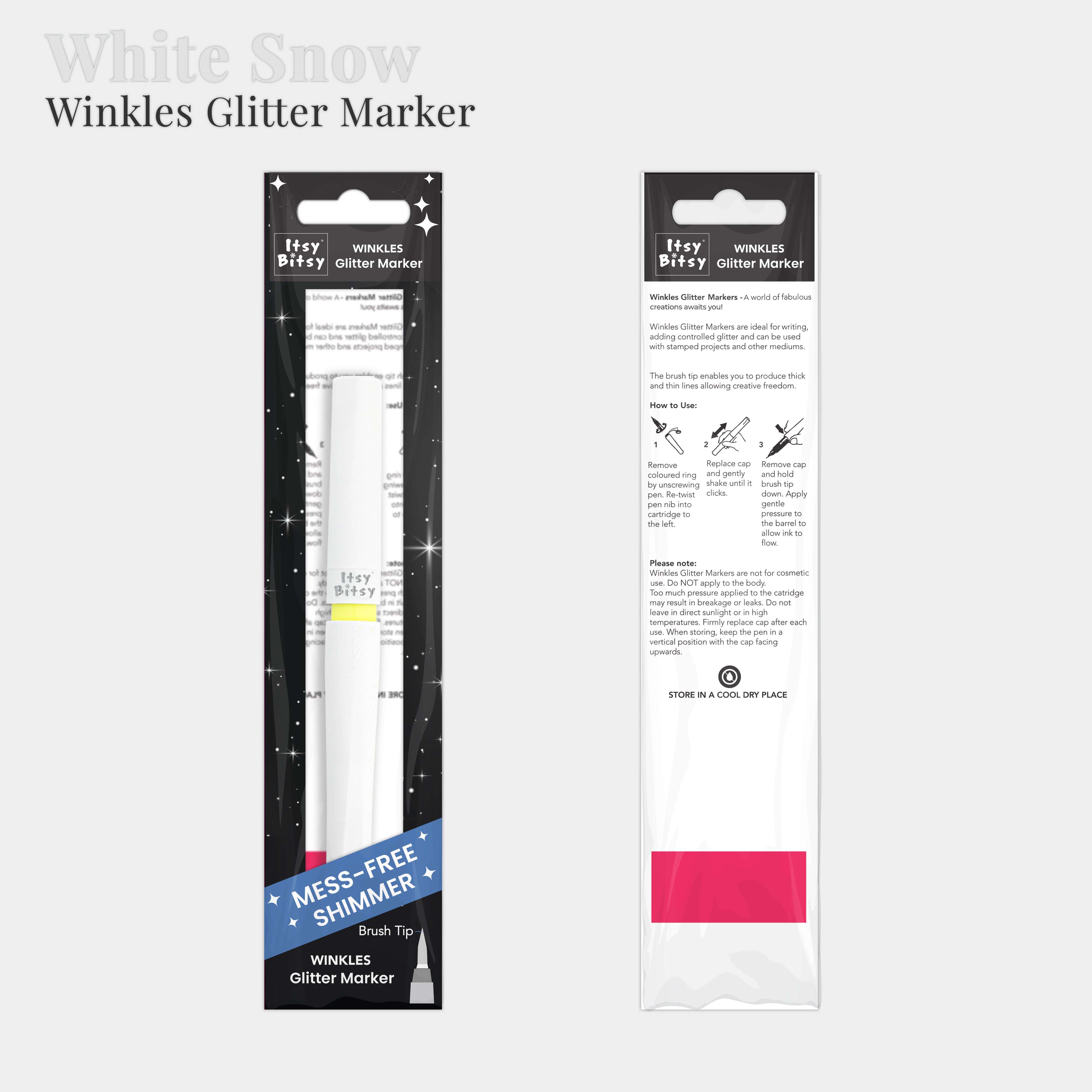 Premium Winkle Marker White Snow 1pc
