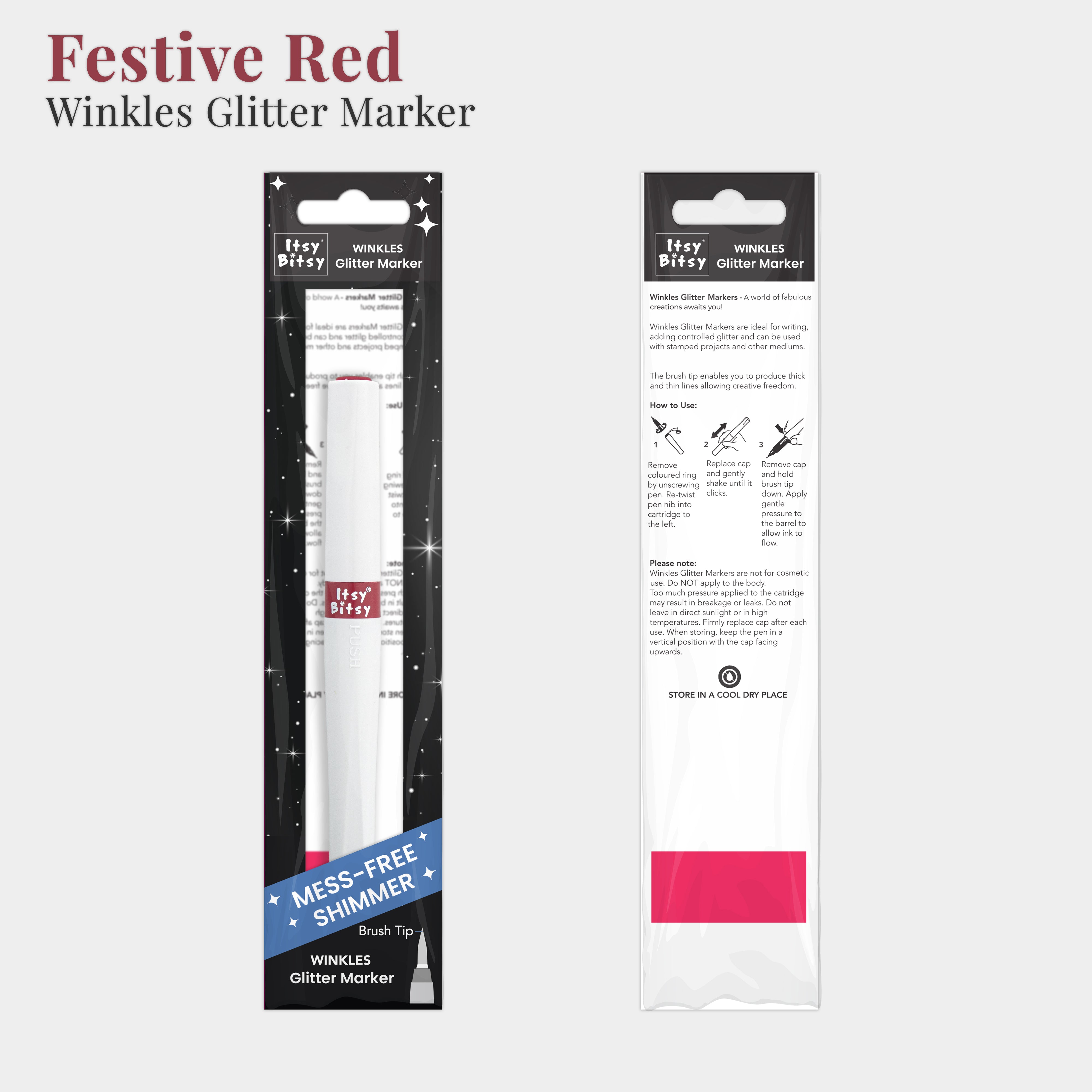 Premium Winkle Marker Festive Red 1pc