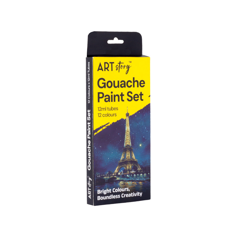 Gouache Paint 12colours X 12ml Tubes Box