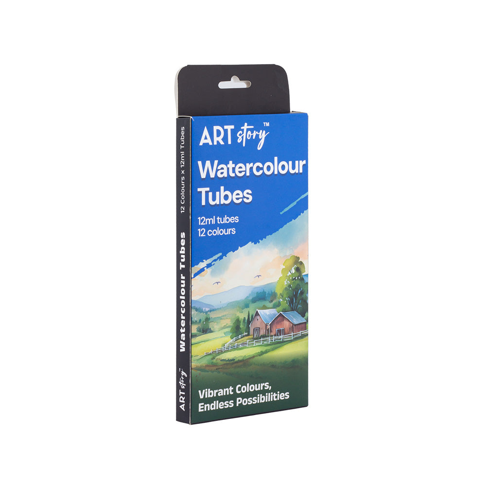 Watercolour Paint Tubes 12colours X 12ml Tubes Box