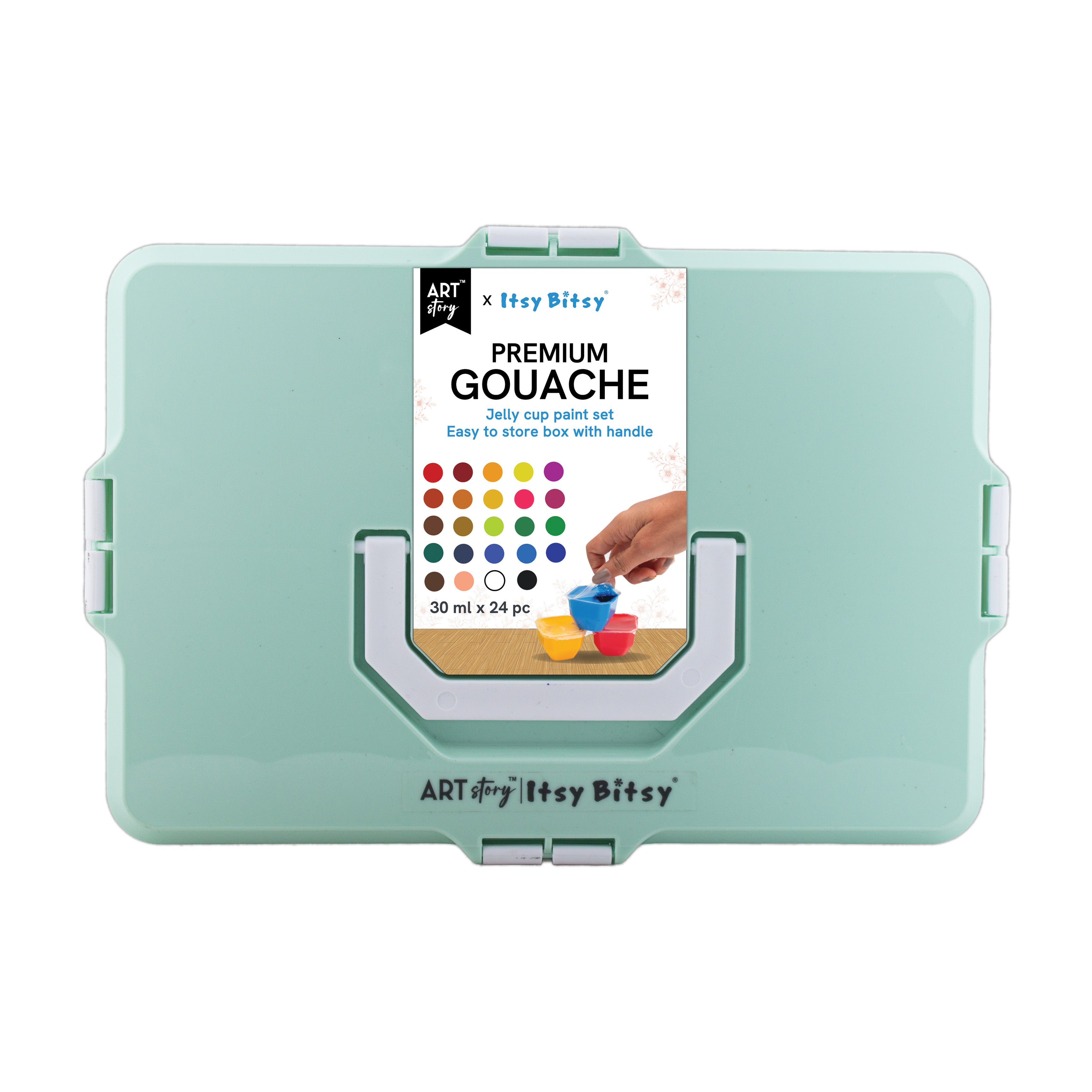 Premium Gouache Jelly Cup Paint Set 30ml X 24pc 1 Box