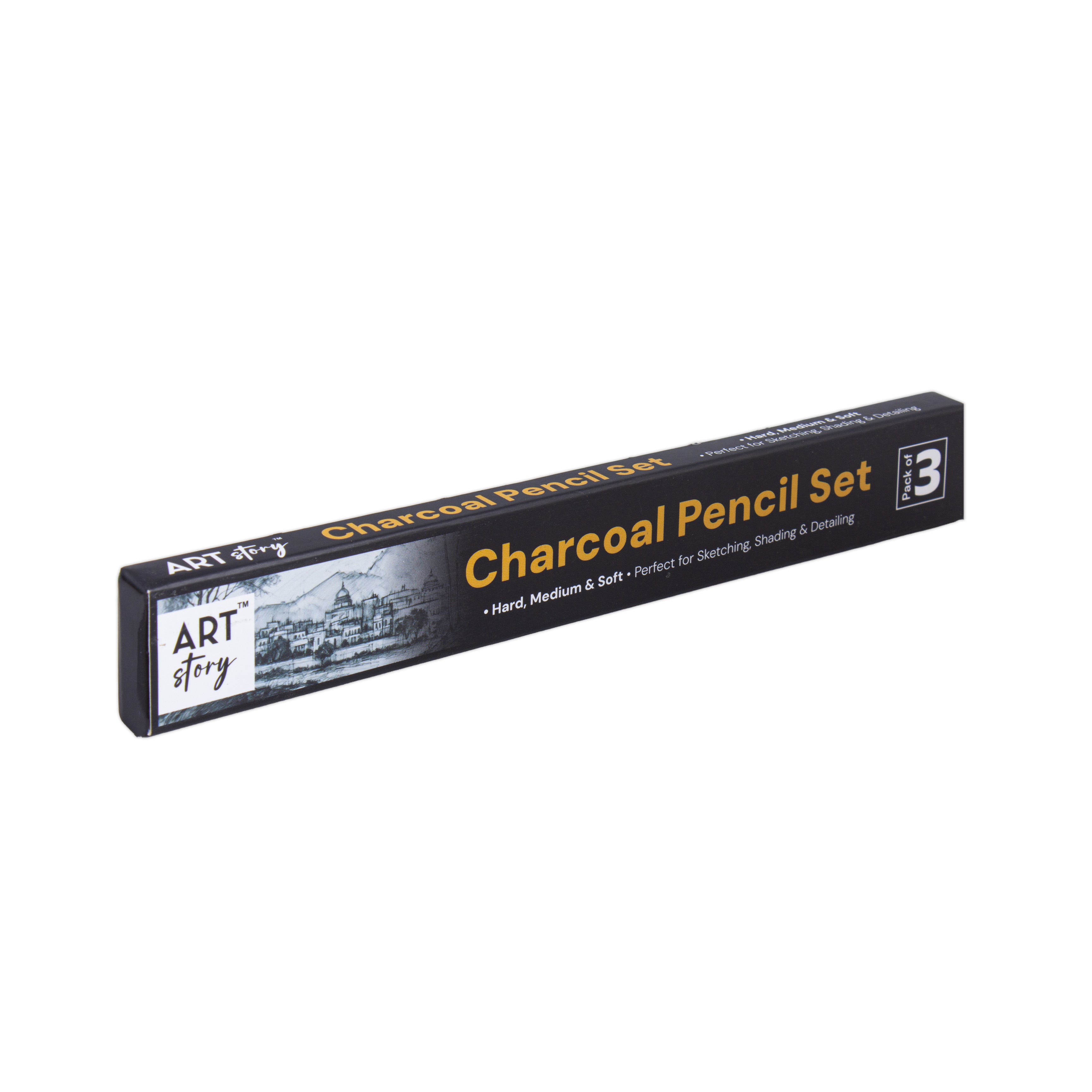 Charcoal Pencil Hard/Medium/Soft Pack Of 3pc