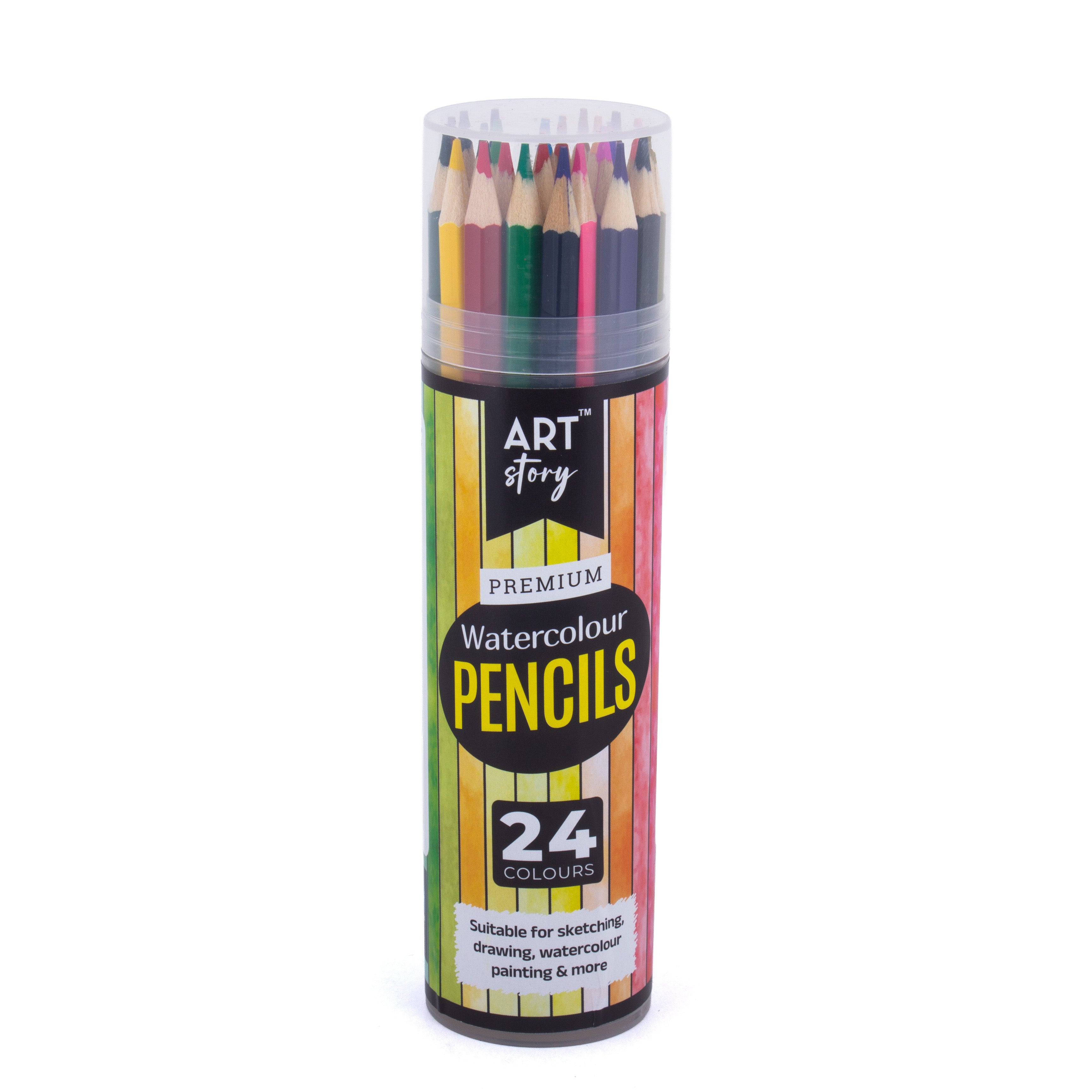 Premium Watercolour Pencils 24colours Box
