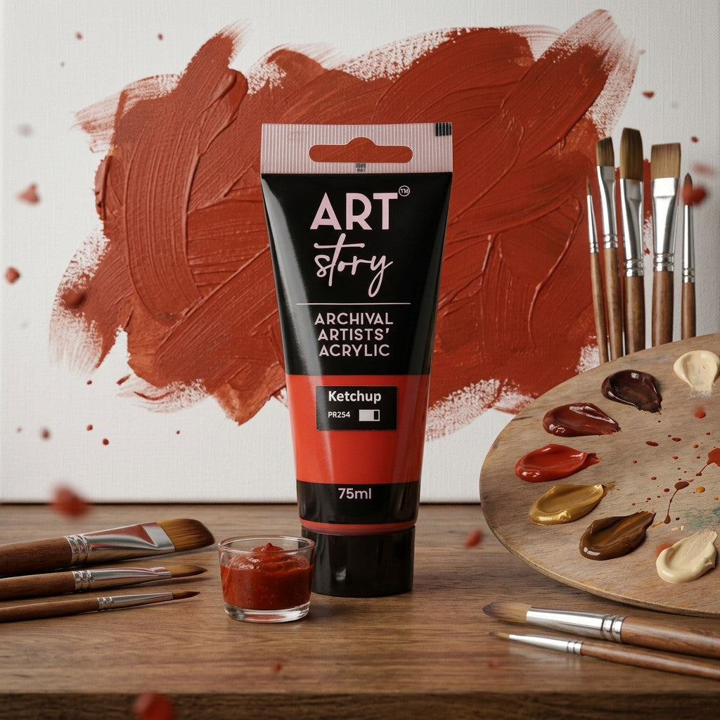 Artists Acrylic Colour Ketchup 75ml Tube
