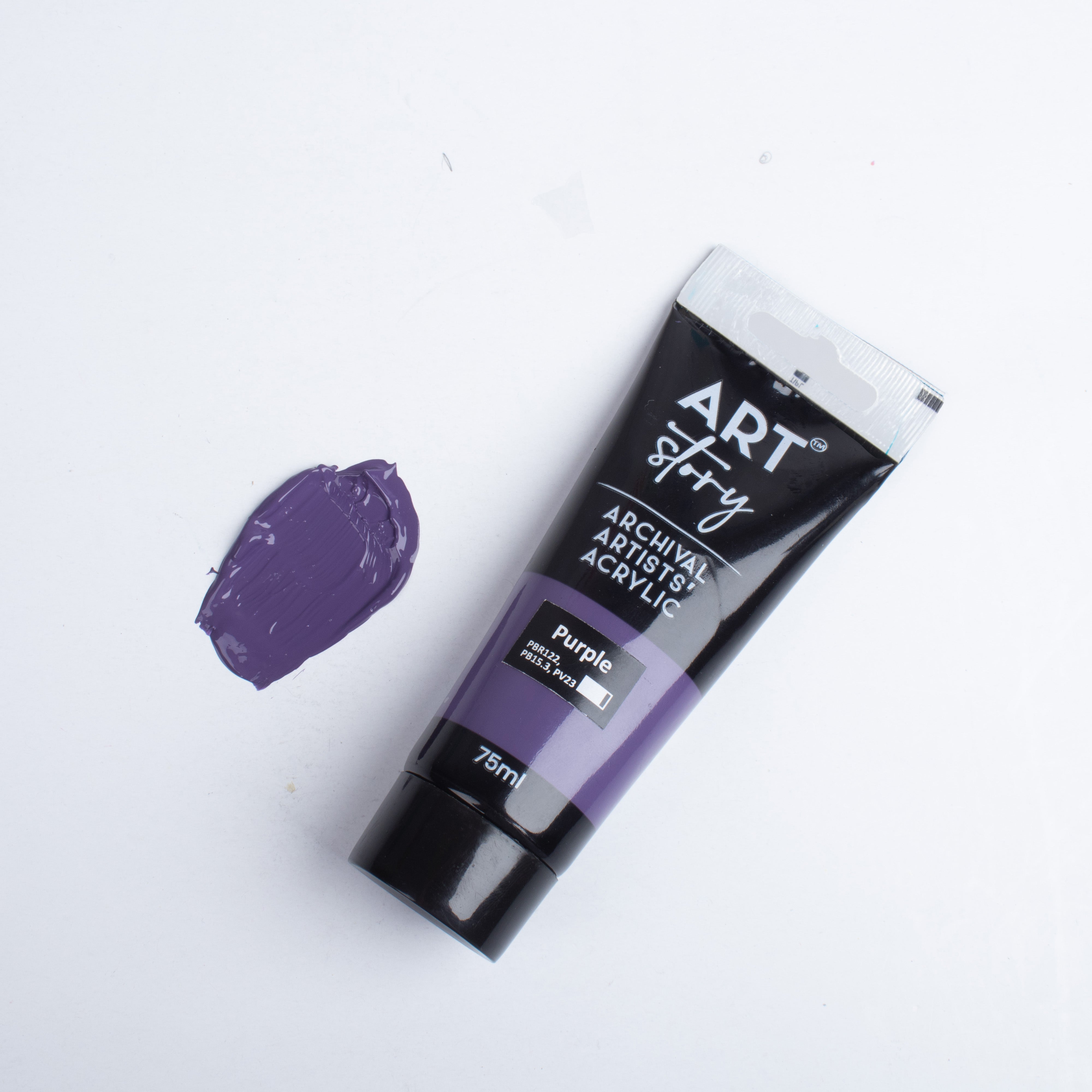 Artists Acrylic Colour Purple 75ml Tube