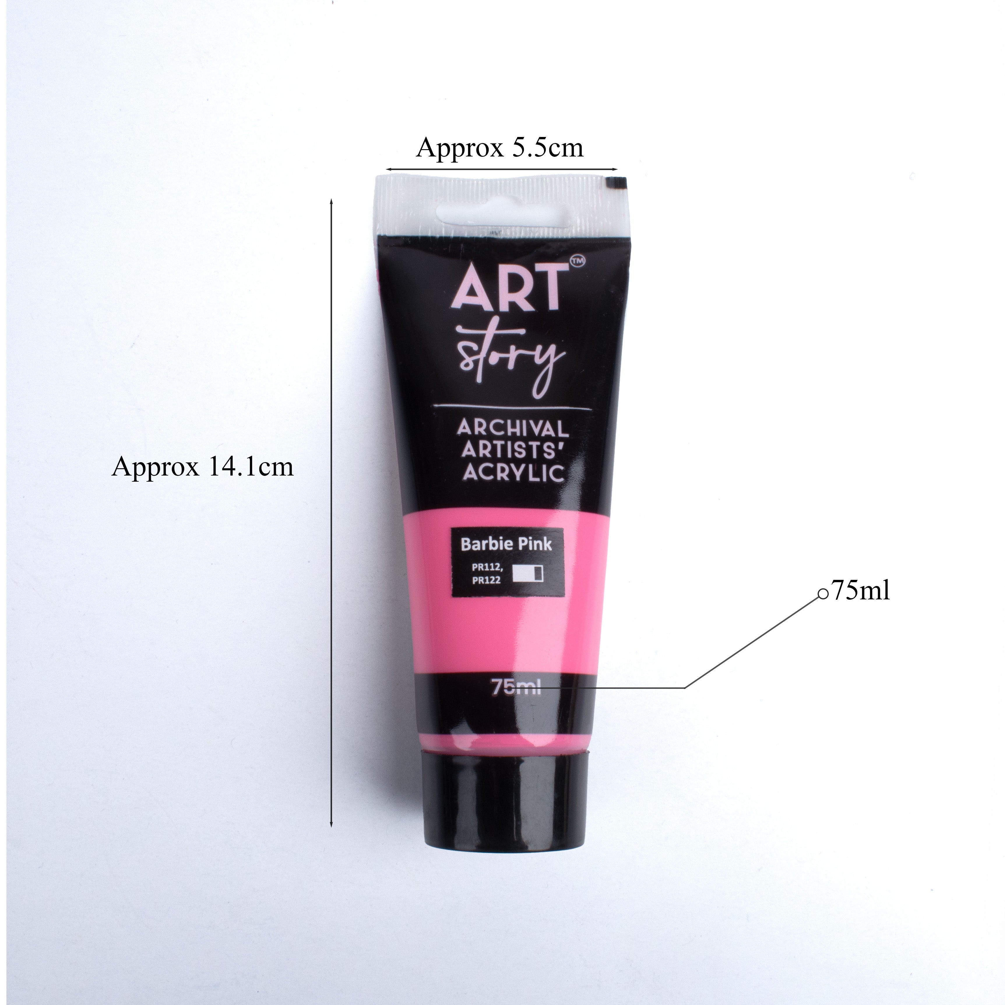 Artists Acrylic Colour Barbie Pink 75ml Tube