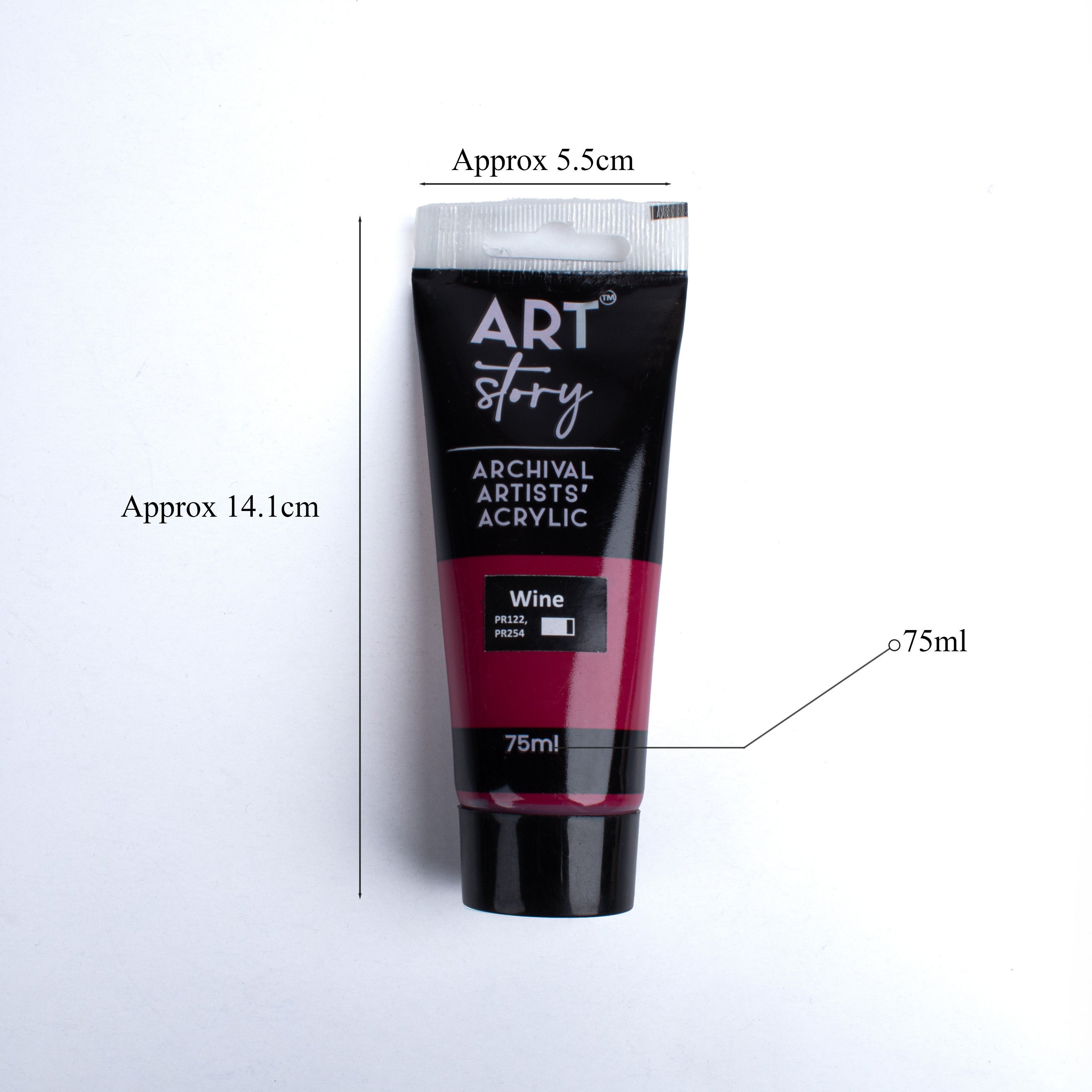 Artists Acrylic Colour Wine 75ml Tube