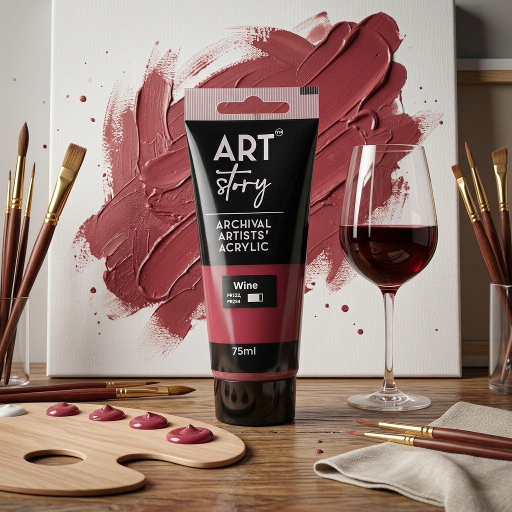 Artists Acrylic Colour Wine 75ml Tube