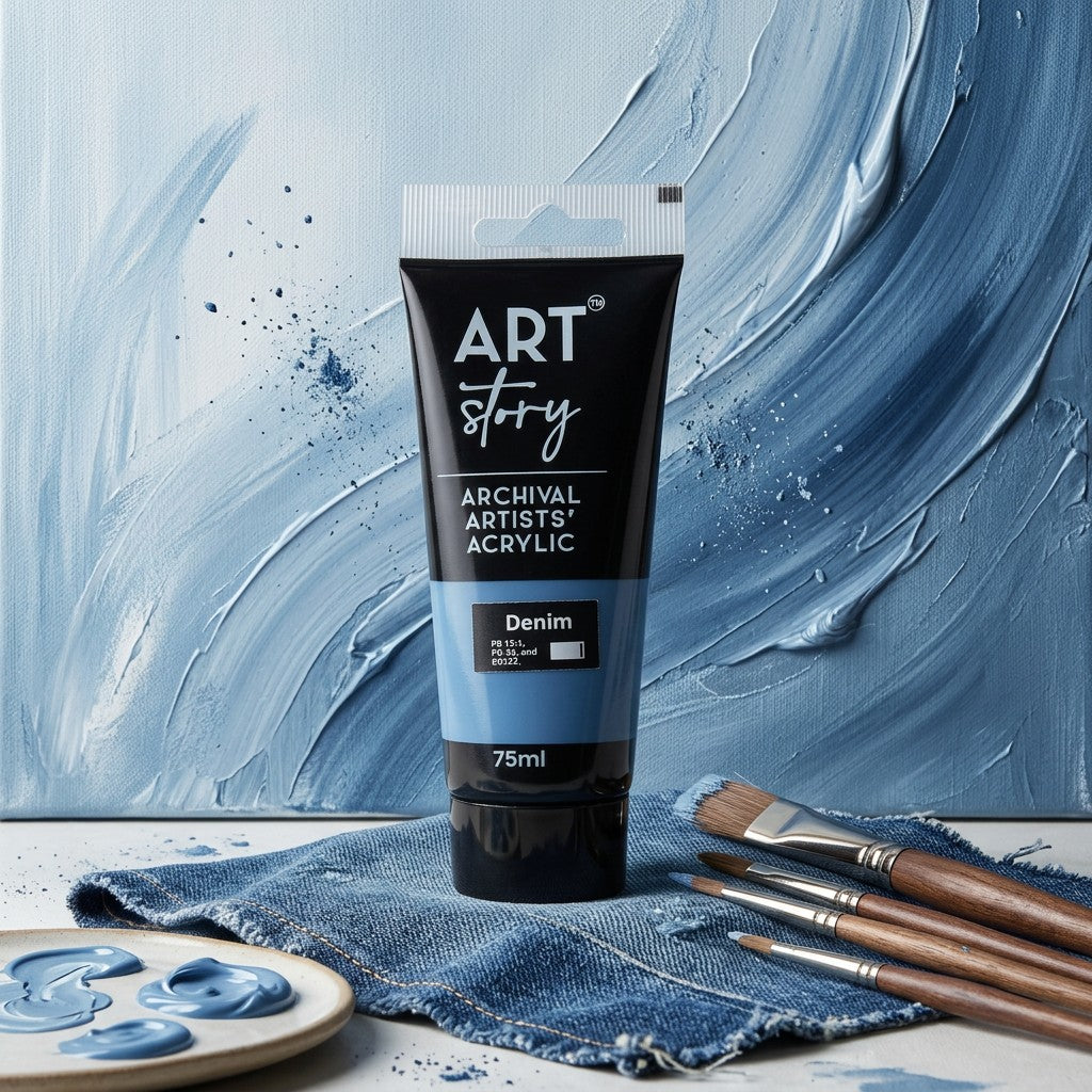 Artists Acrylic Colour Denim 75ml Tube