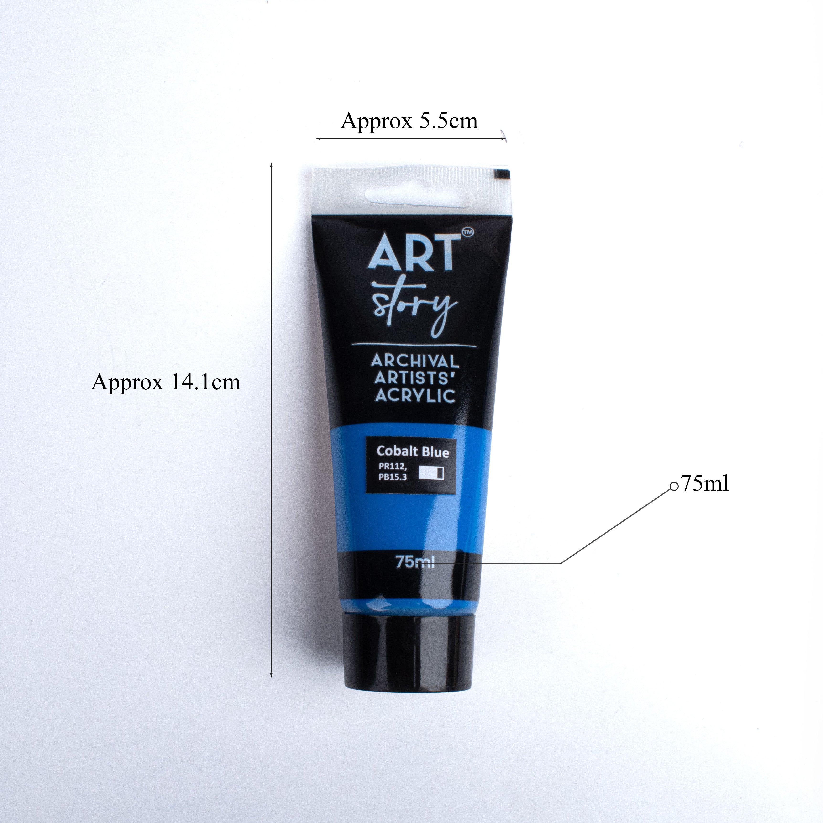 Artists Acrylic Colour Cobalt Blue 75ml Tube