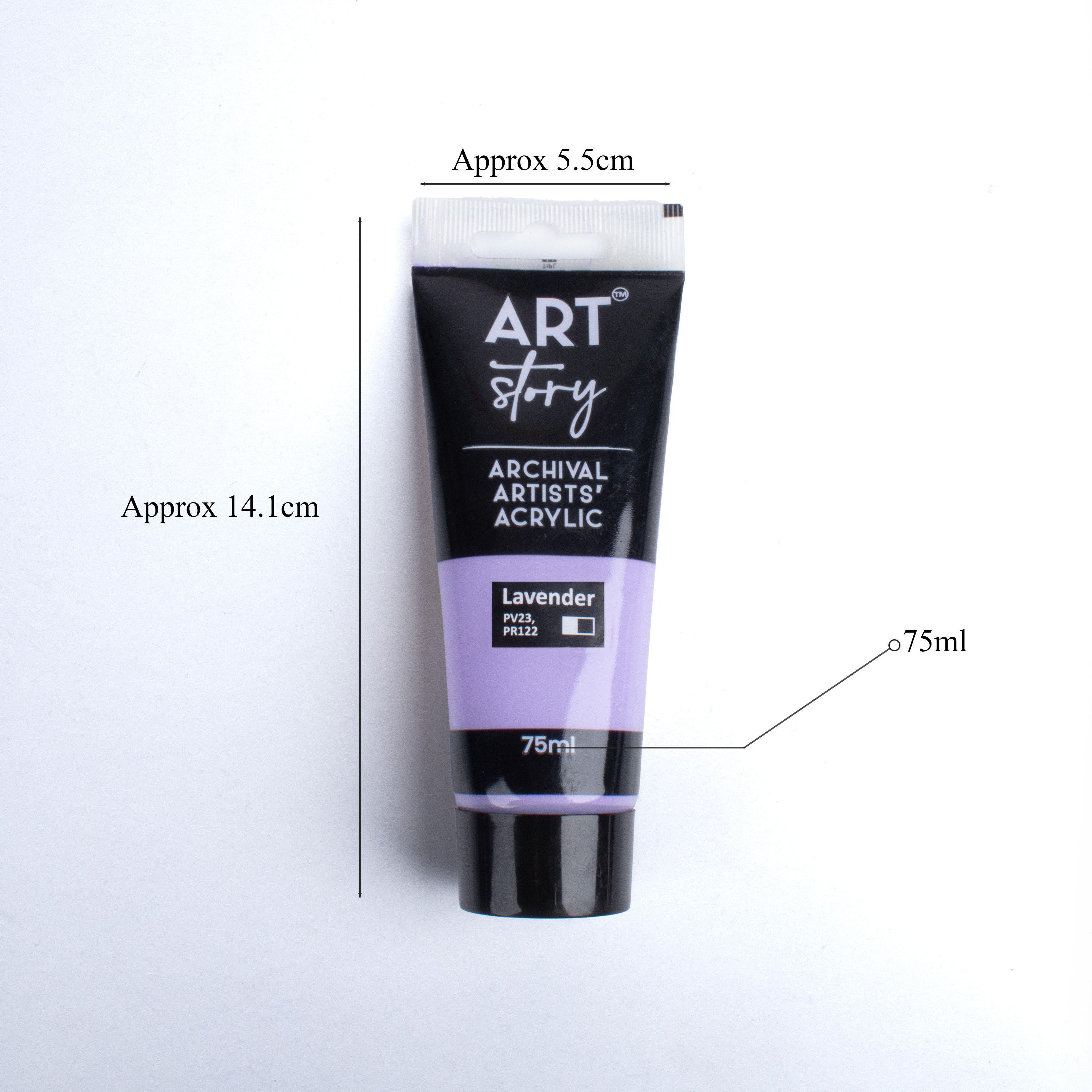 Artists Acrylic Colour Lavender 75ml Tube
