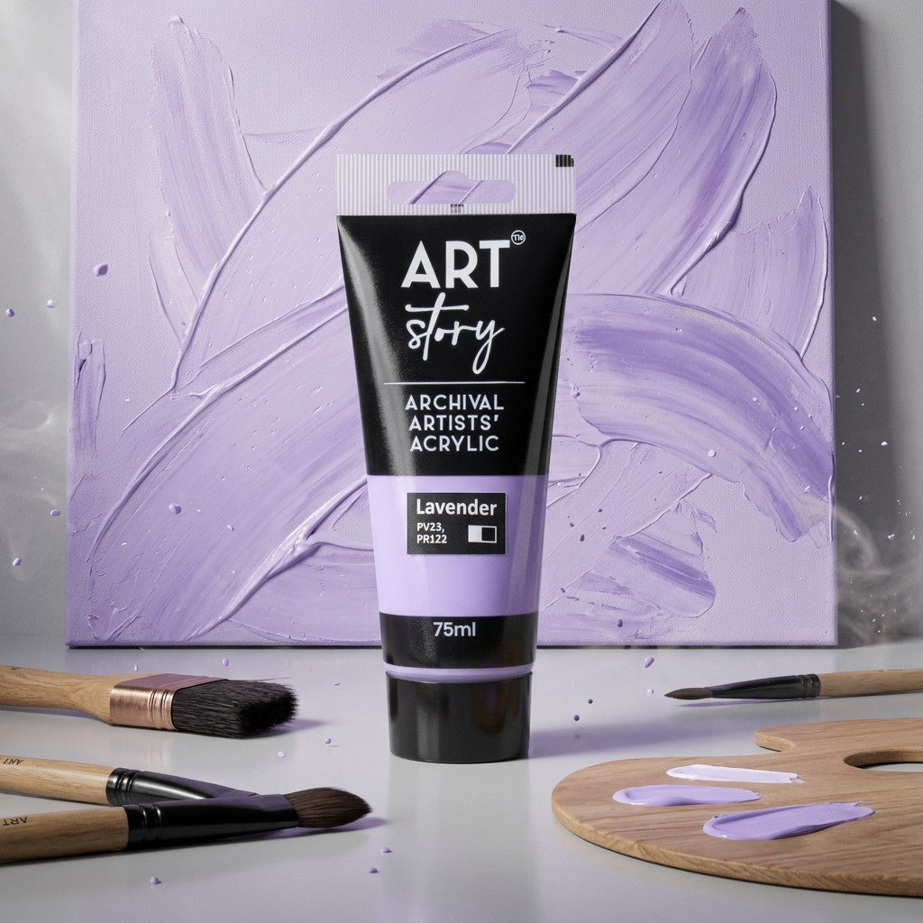 Artists Acrylic Colour Lavender 75ml Tube