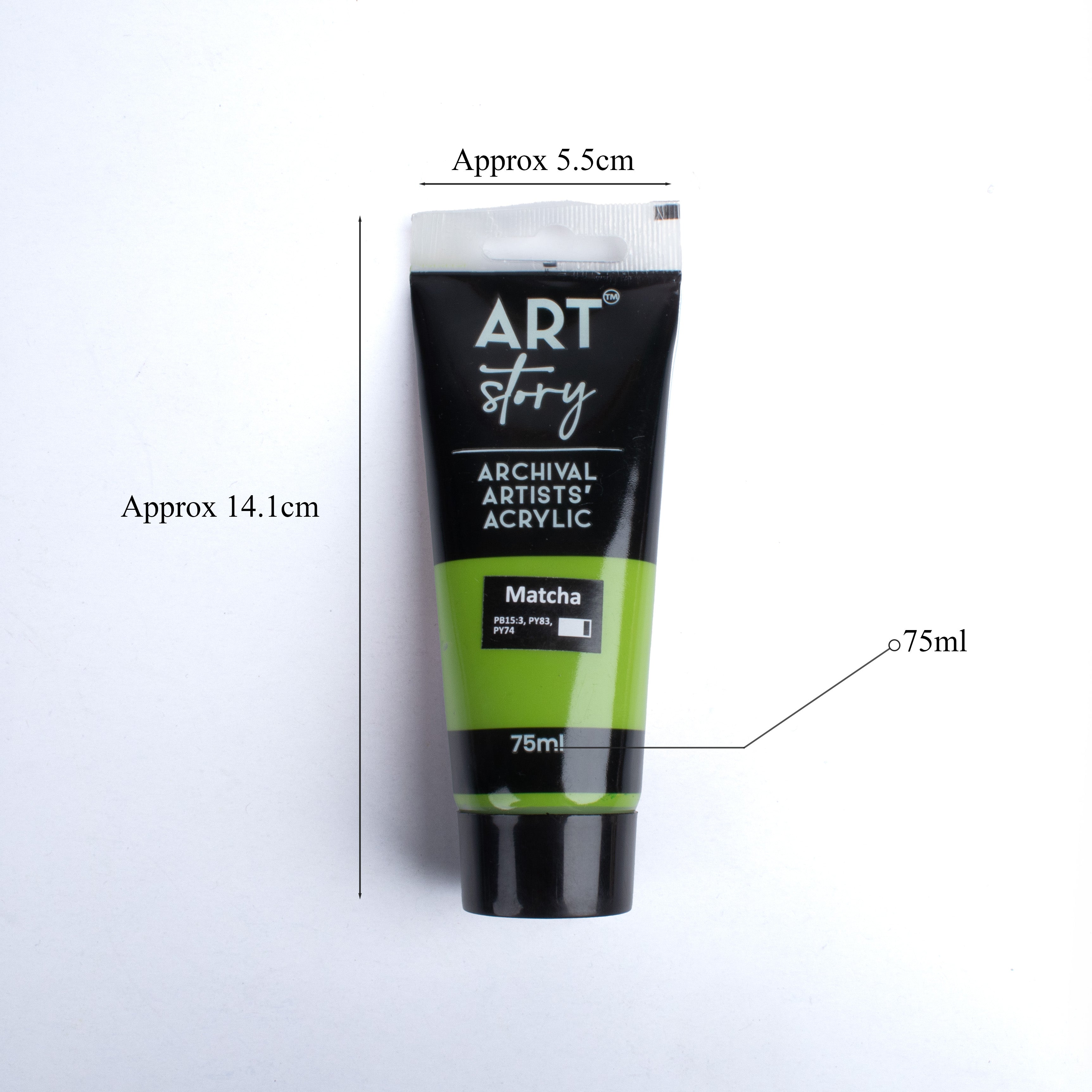 Artists Acrylic Colour Matcha 75ml Tube
