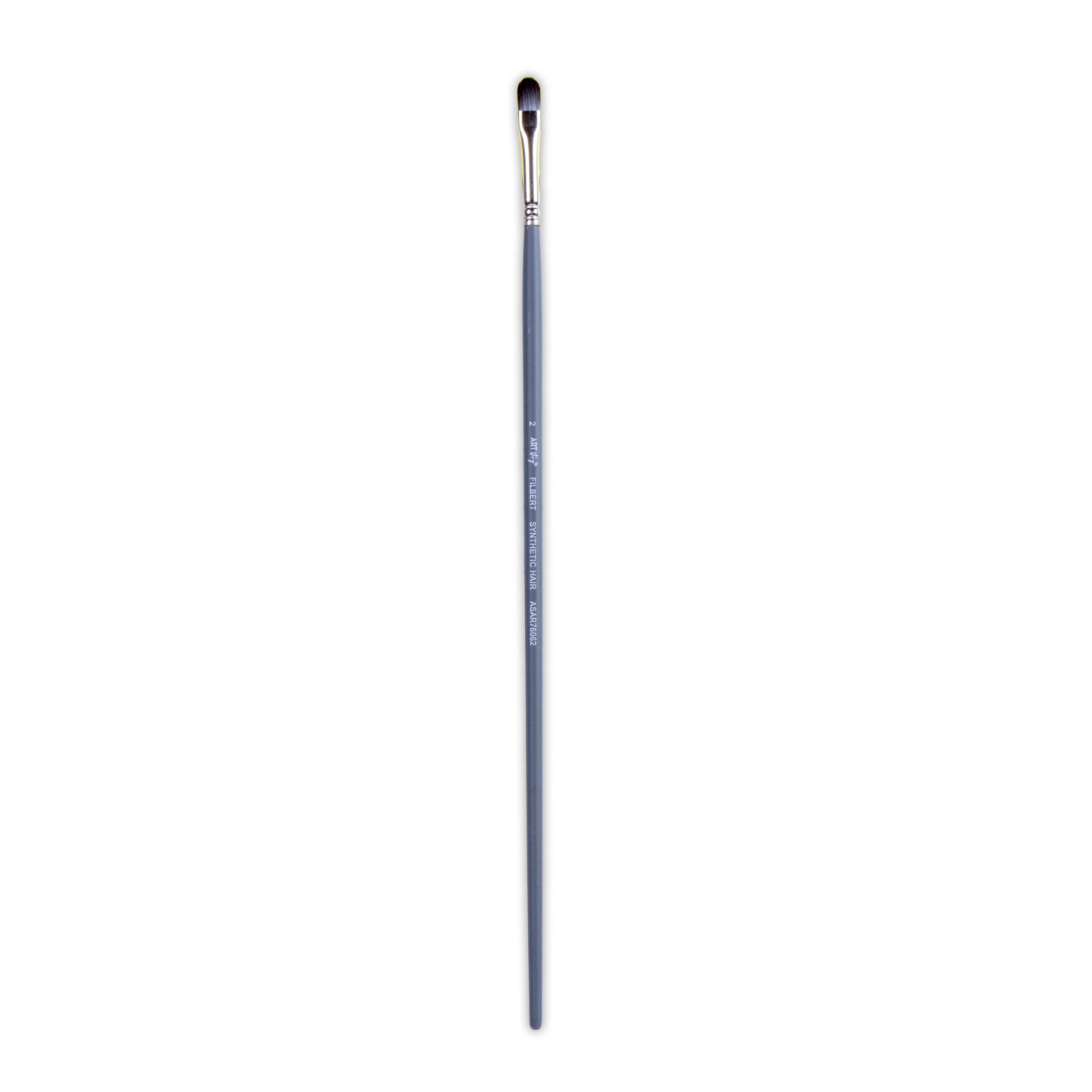 Long Handle Filbert Brush Synthetic Hair Size 2 Handle Length 250mm 1pc