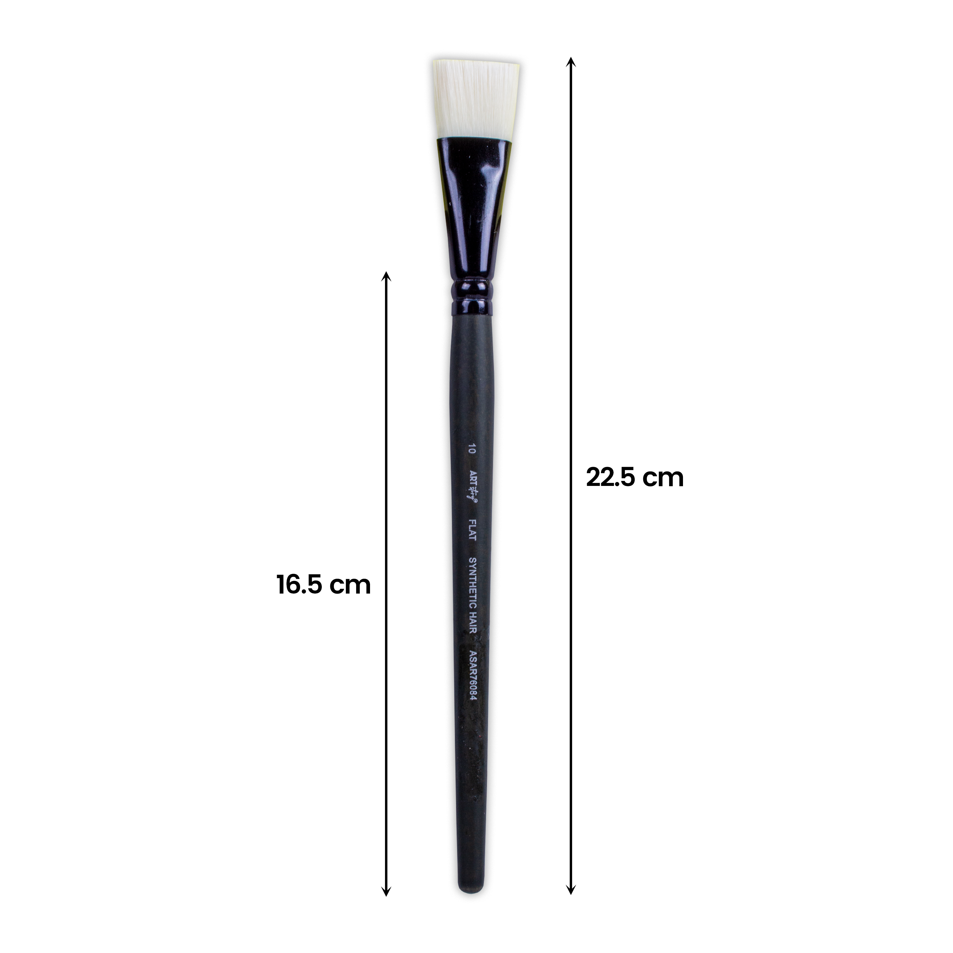 Pro Oil Brush Flat Synthetic Hair Size 10 Handle Length 165mm 1pc