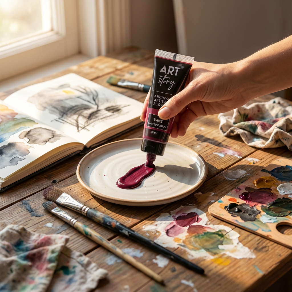 Artists Acrylic Colour Wine 30ml Tube