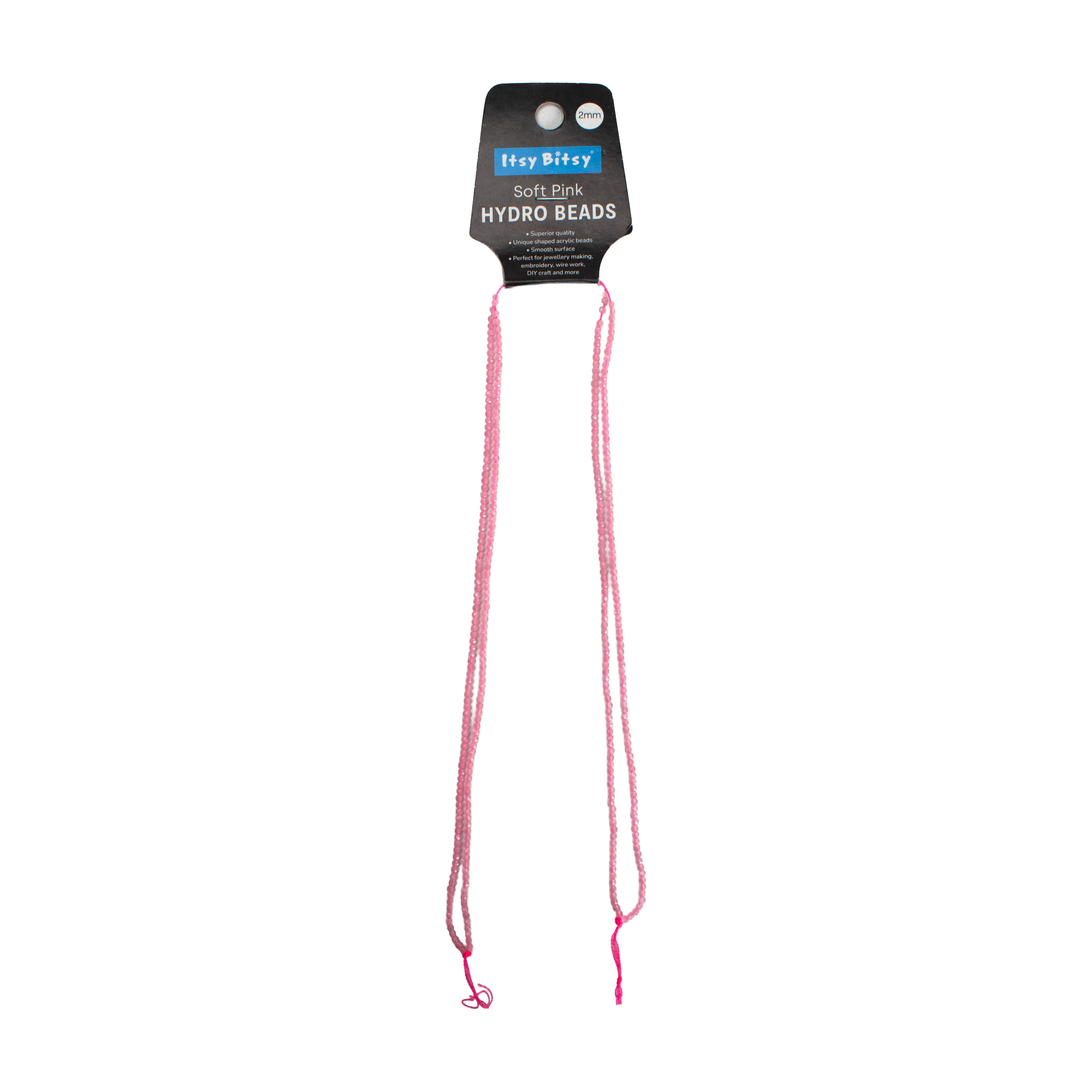 Designer Hydro Beads Soft Pink 2mm 1String