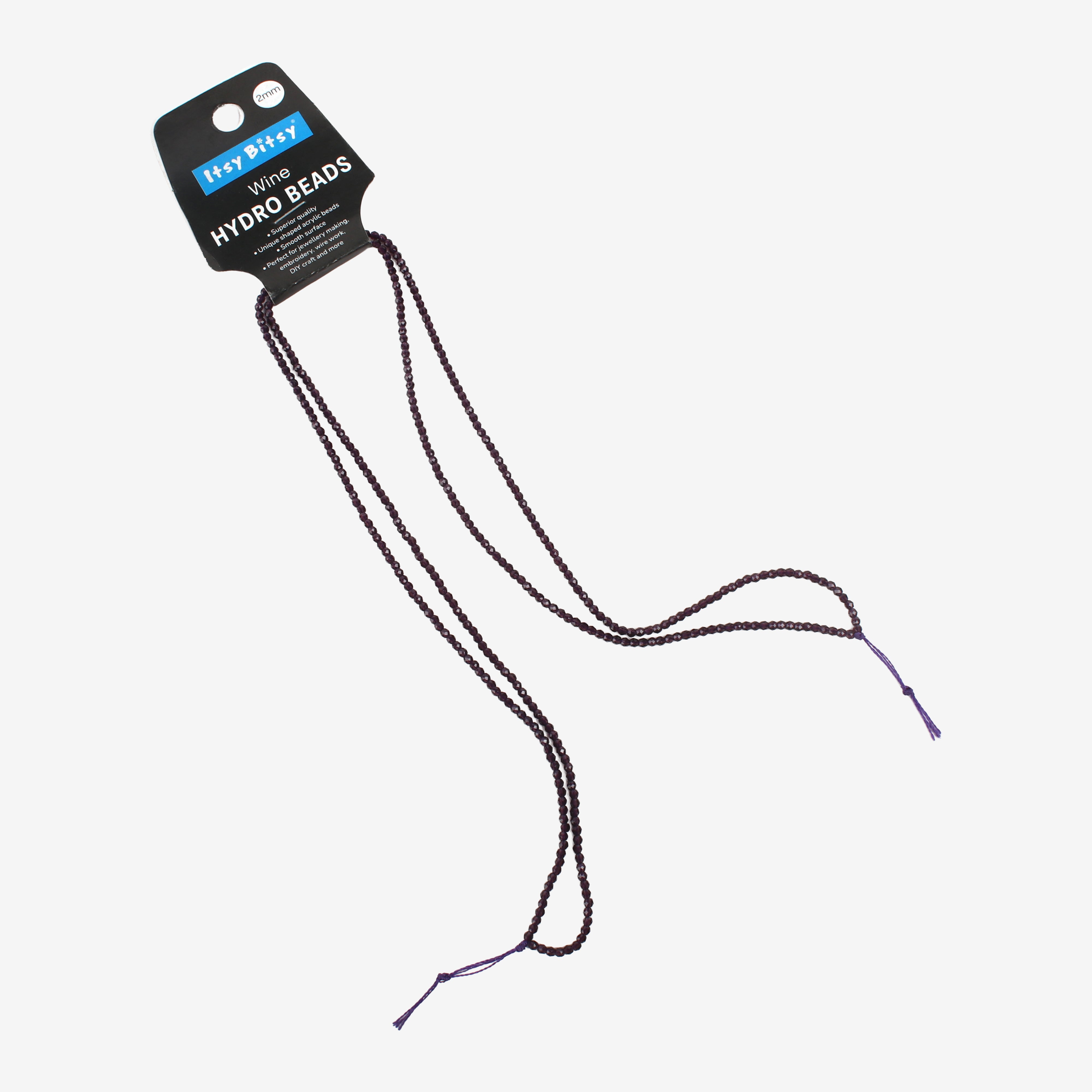 Designer Hydro Beads Wine 2mm 1String