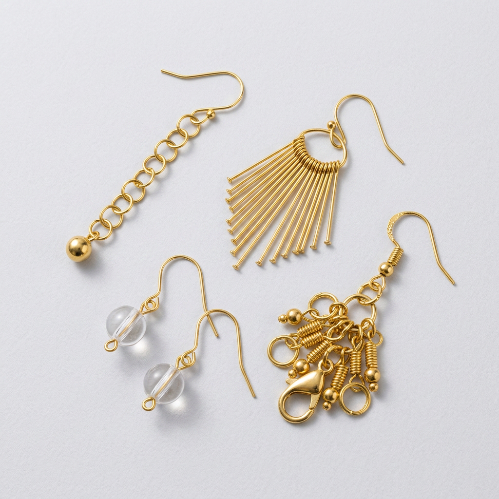 Jewellery Findings Gold 12gm 4 Comp Blister