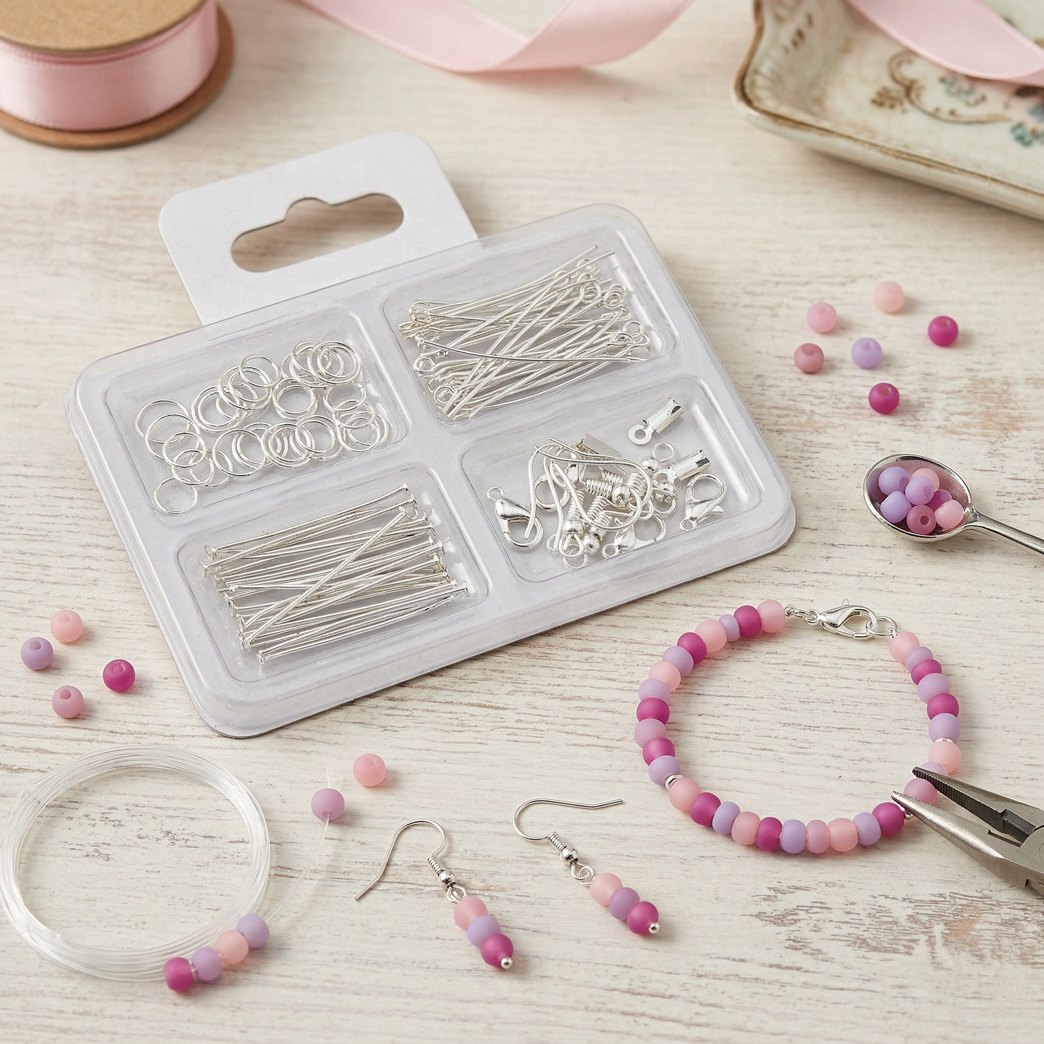 Jewellery Findings Silver 12gm 4 Comp Blister