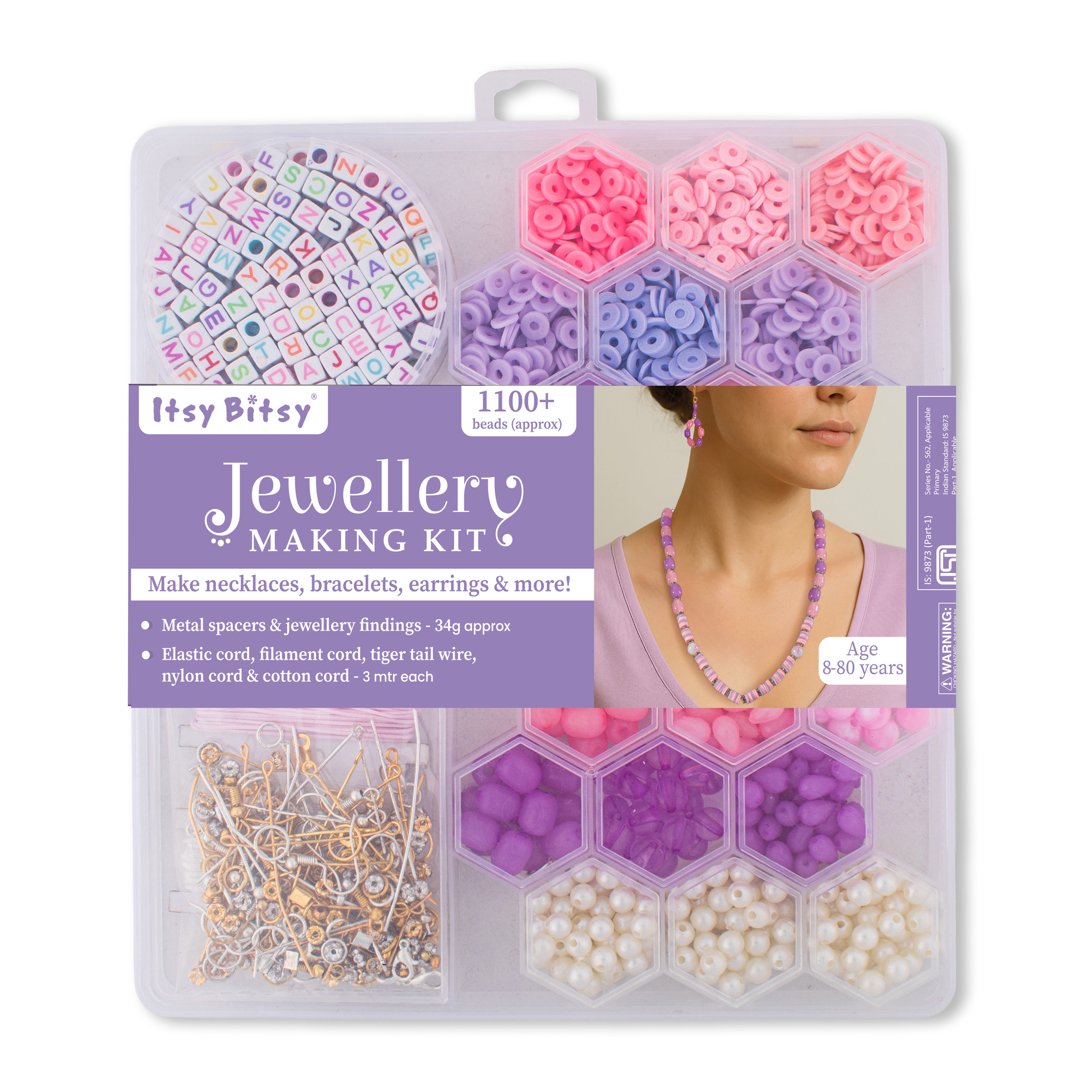 My Beads Studio Jewellery Making Kit Coral Orchid Box