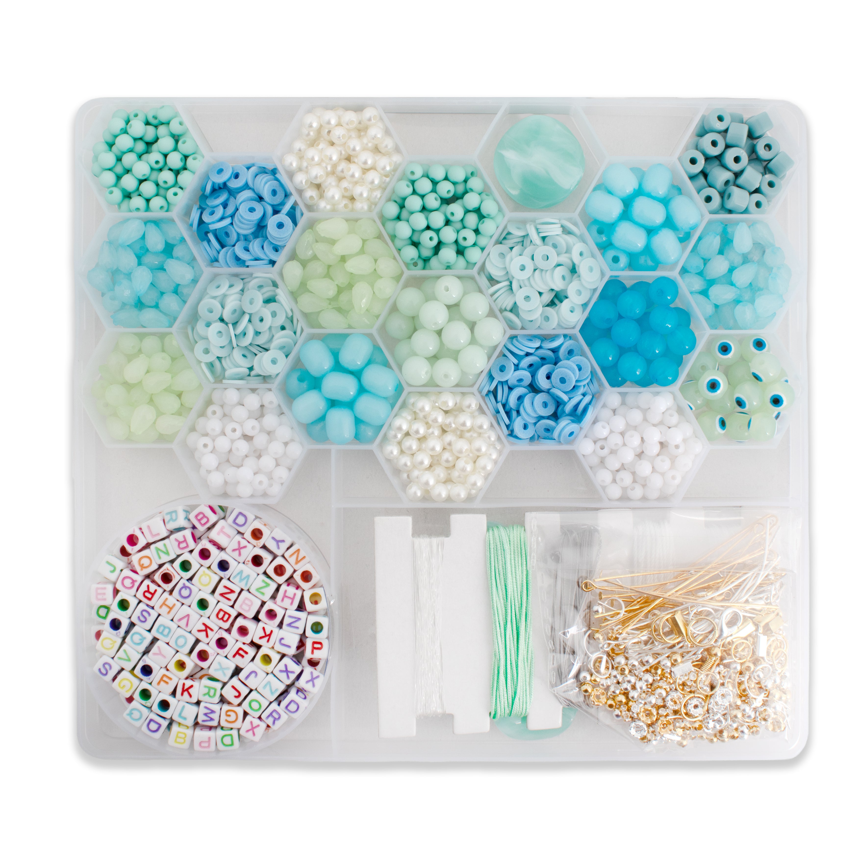 My Beads Studio Jewellery Making Kit Aqua Foam Box