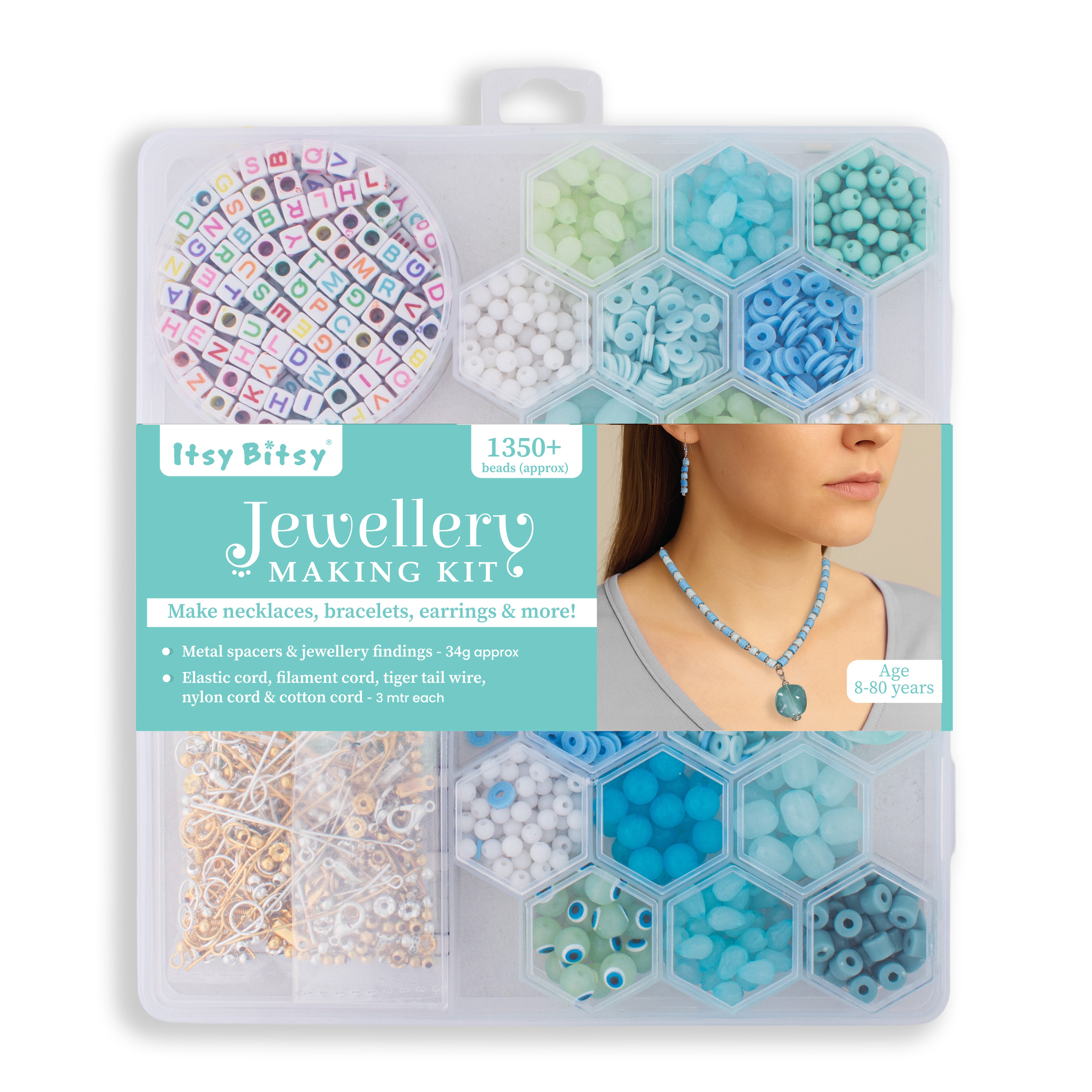 My Beads Studio Jewellery Making Kit Aqua Foam Box